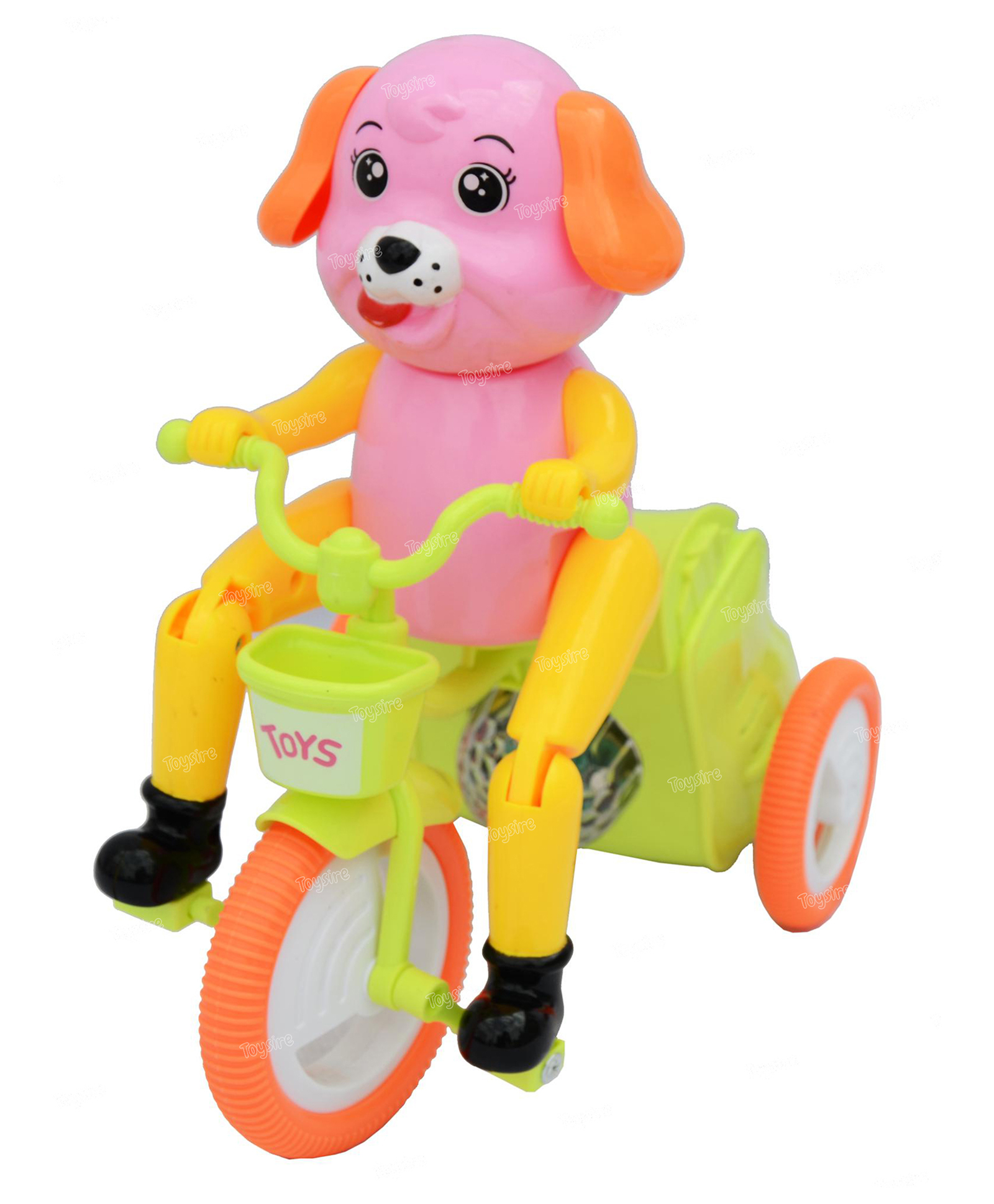 Toysire Dog Stunt Tricycle Dancing Toy with Flashing Light & Sound Bump & Go 360 Degree Rotating Musical Bicycle Toys-image-20