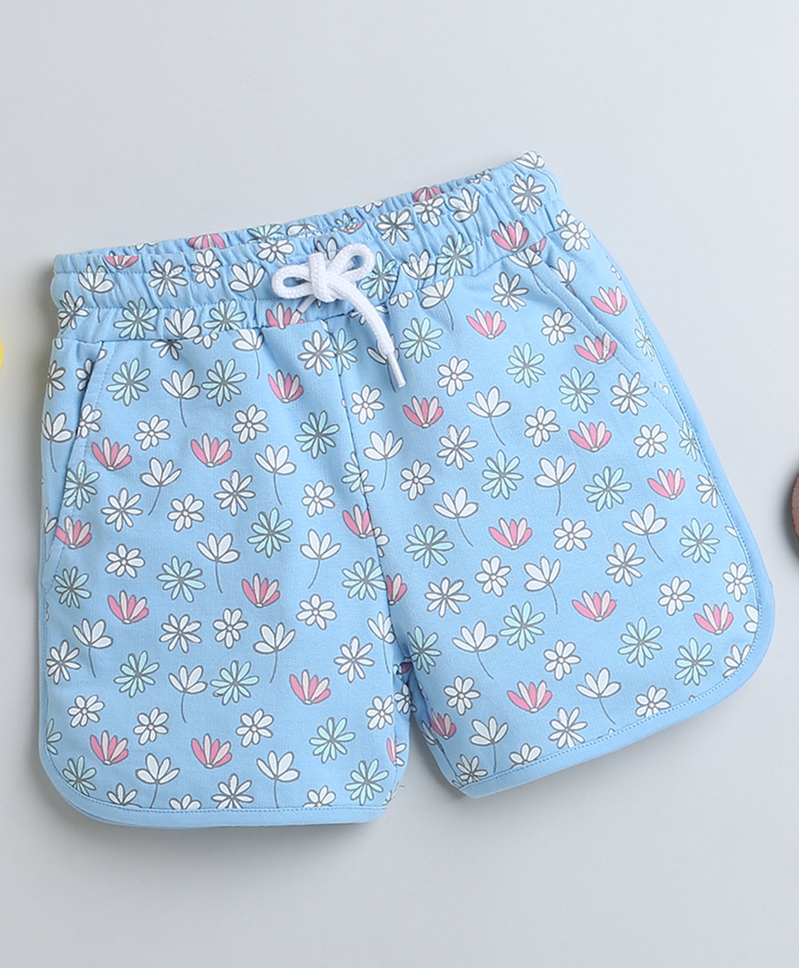 BUMZEE Cotton Floral Shorts - Blue-picture-24