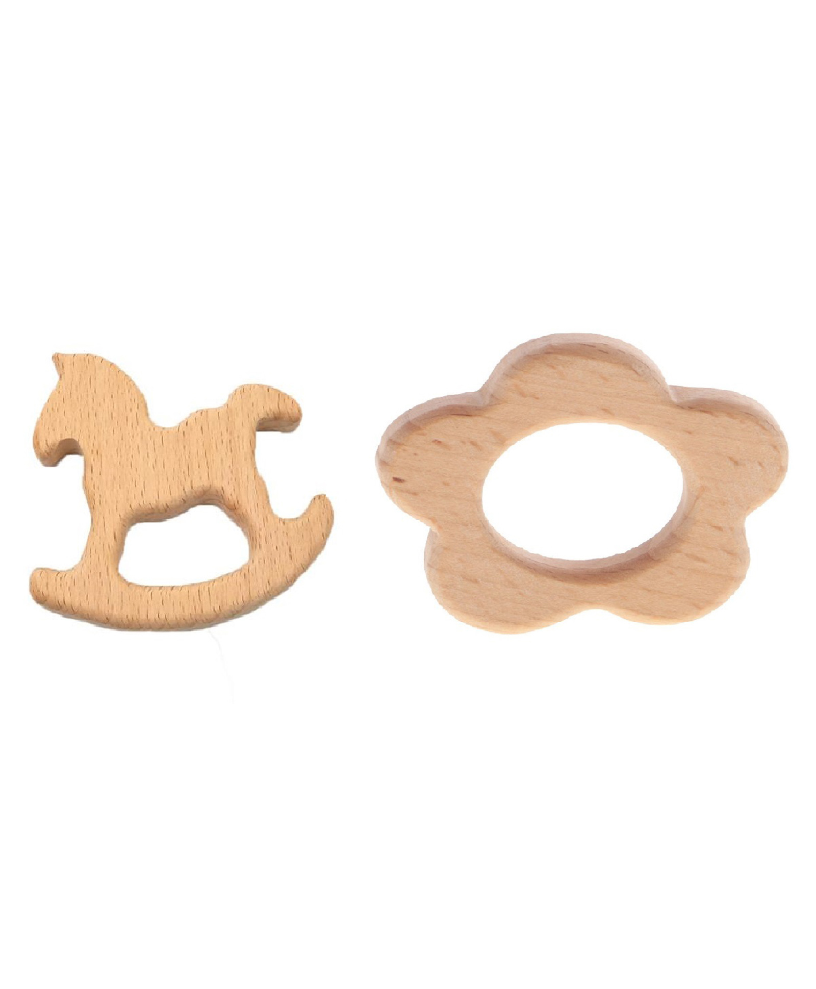 Domenico Natural Steam Beech Wood Teether Pack of 2 (Design may vary)-picture-14