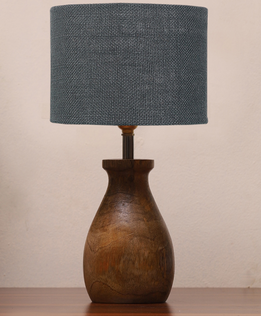 Devansh Grey Jute table lamp with Wood Natural base-image-42