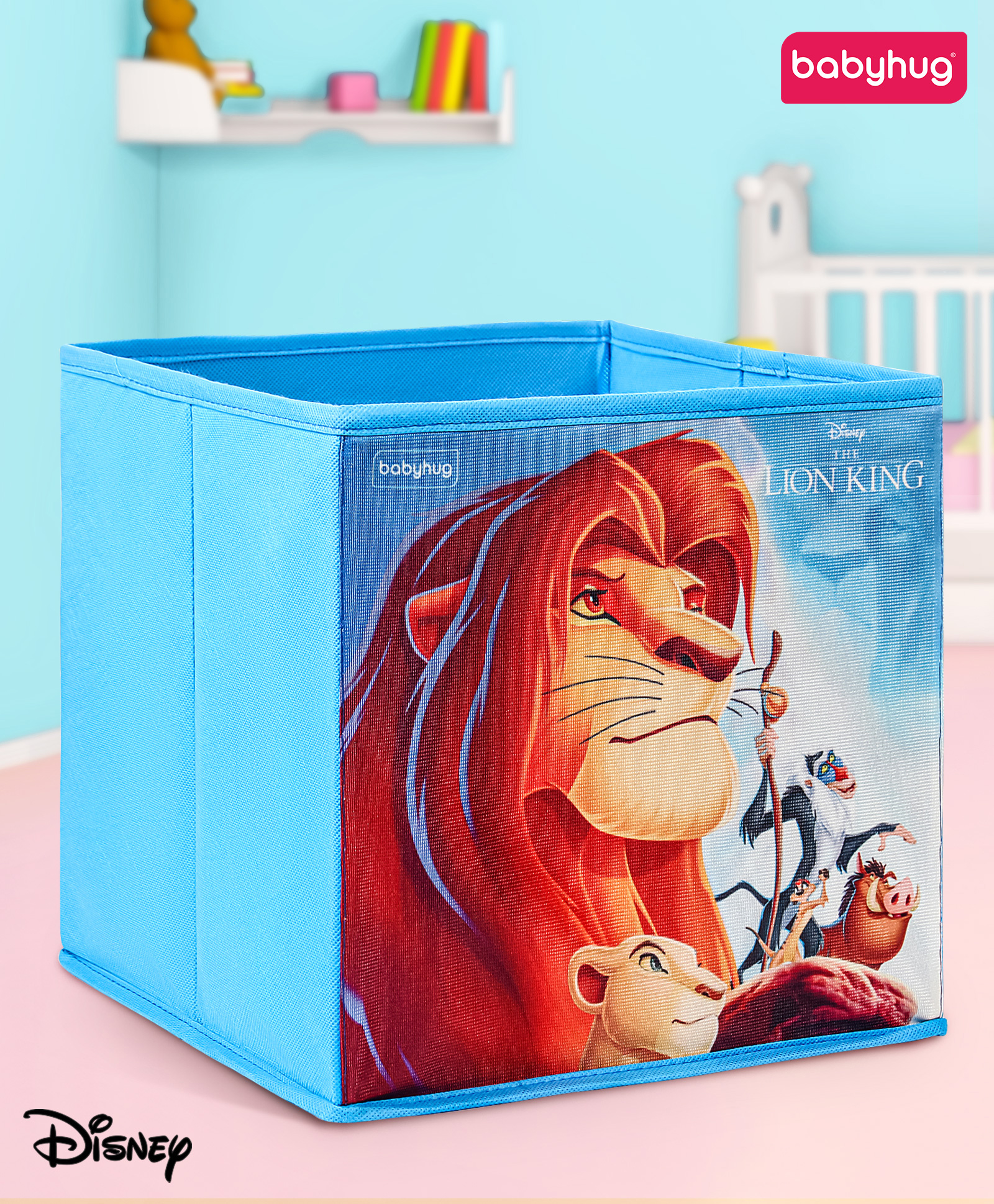 Babyhug Disney Foldable Storage Bin The Lion King Theme- Blue-picture-13