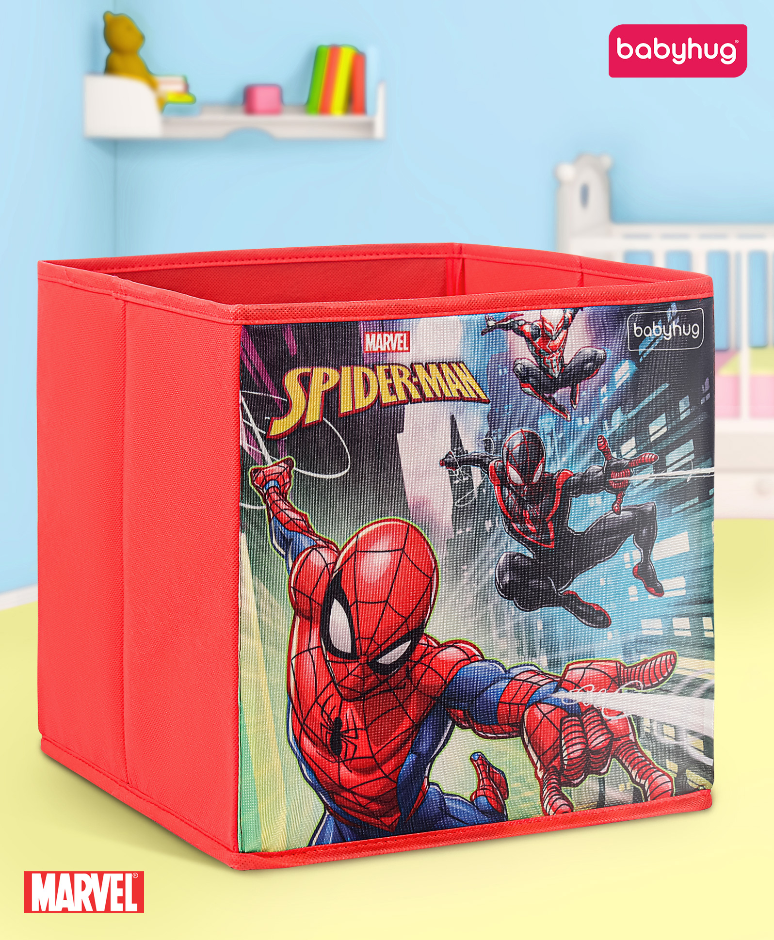 babyhug marvel Babyhug Disney Foldable Storage Bin Spider Man Theme- Red-picture-16