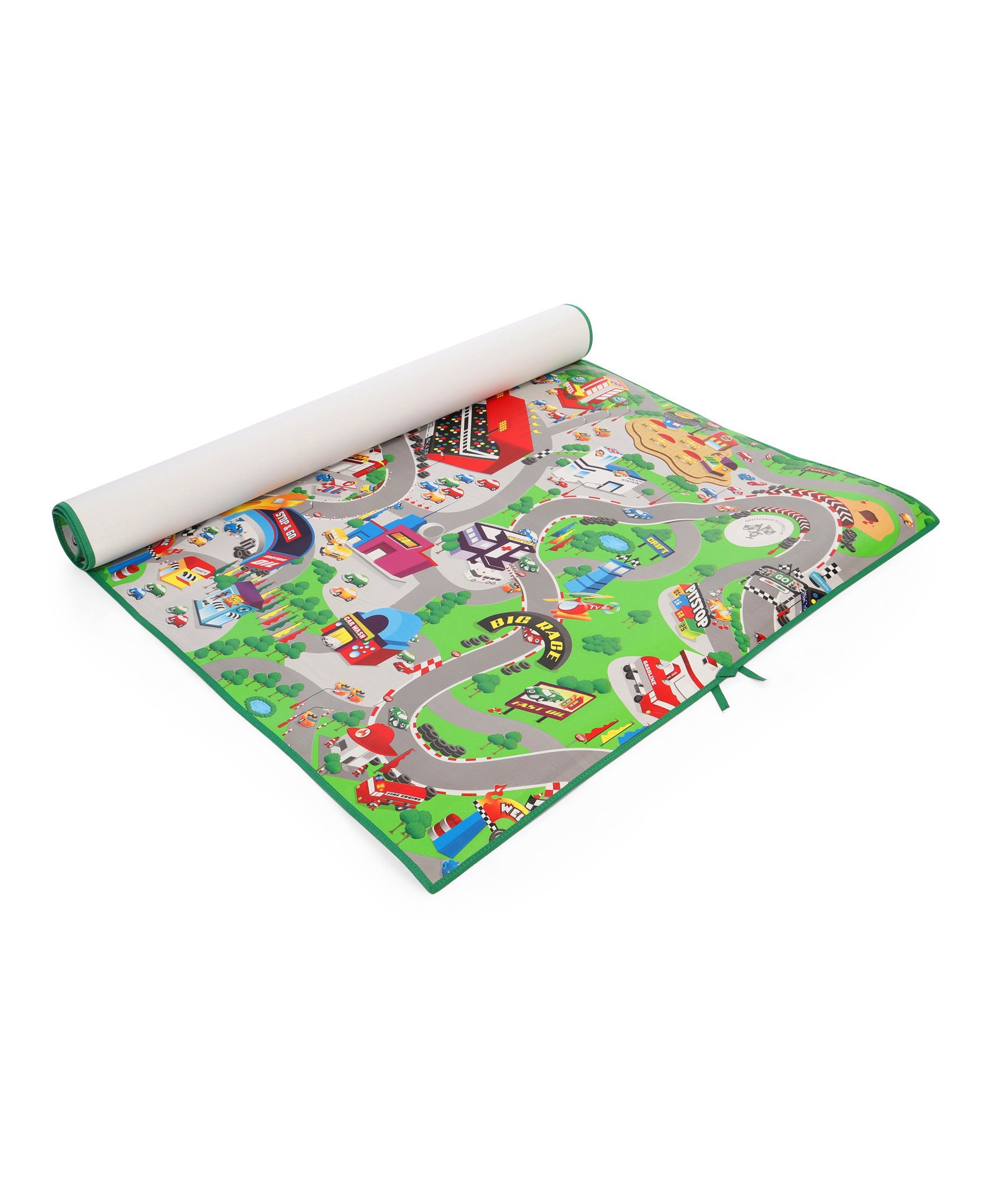 Unimats Play Mat Race Track Print - Multi Colour-image-13