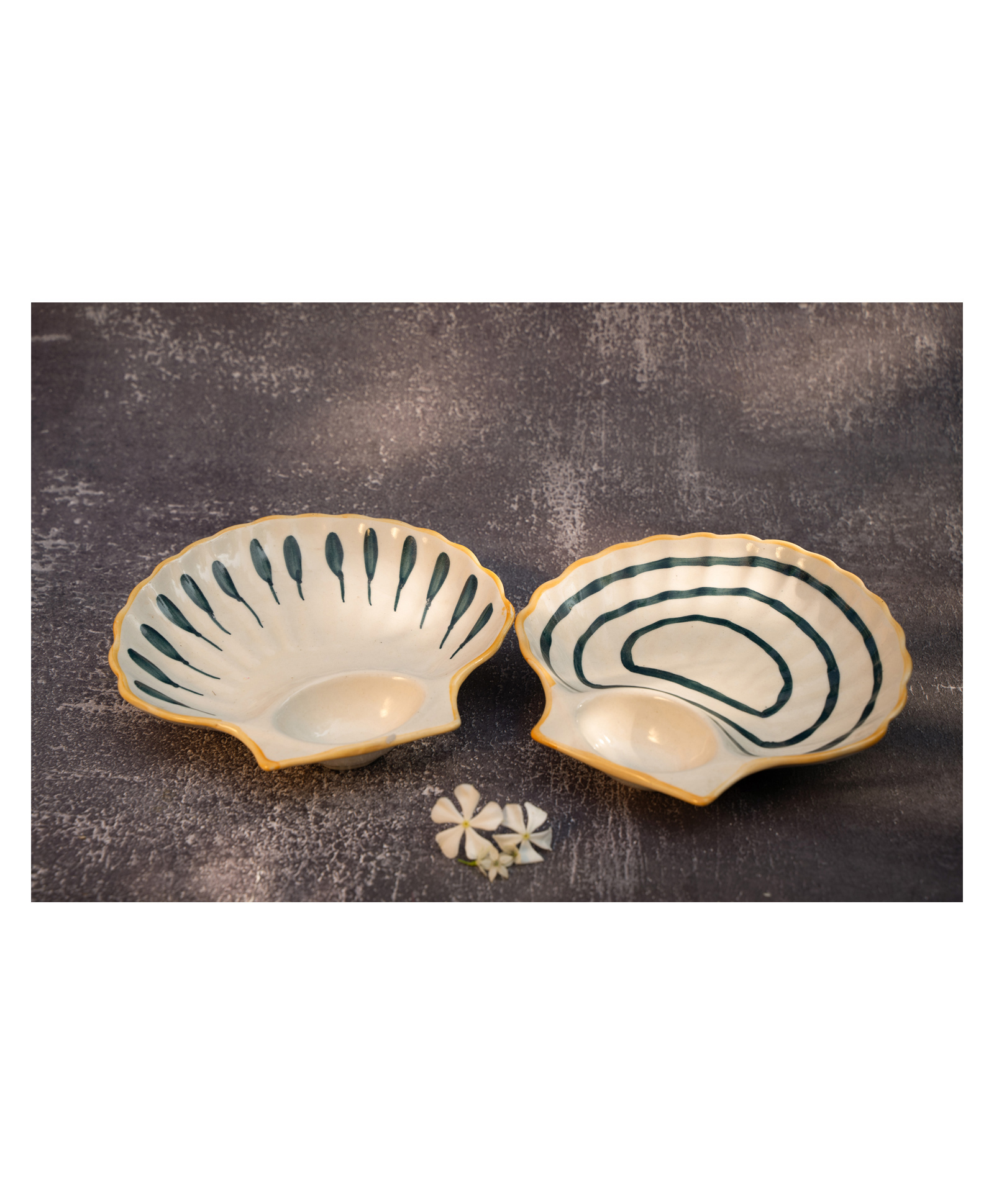 Arte Casa Coastal Shell Platter - Set Of 3-picture-10