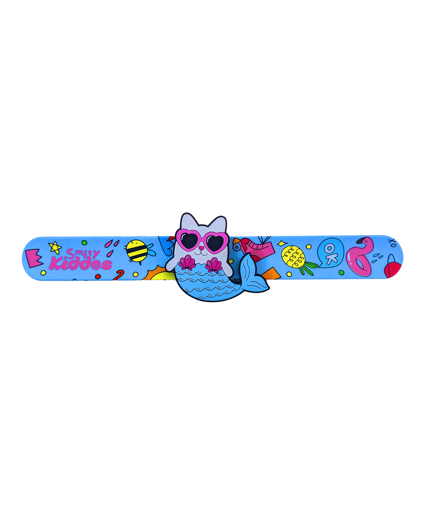 Smily Kiddos Slap Band Mermaid Cat Theme -  Light Blue-image-19