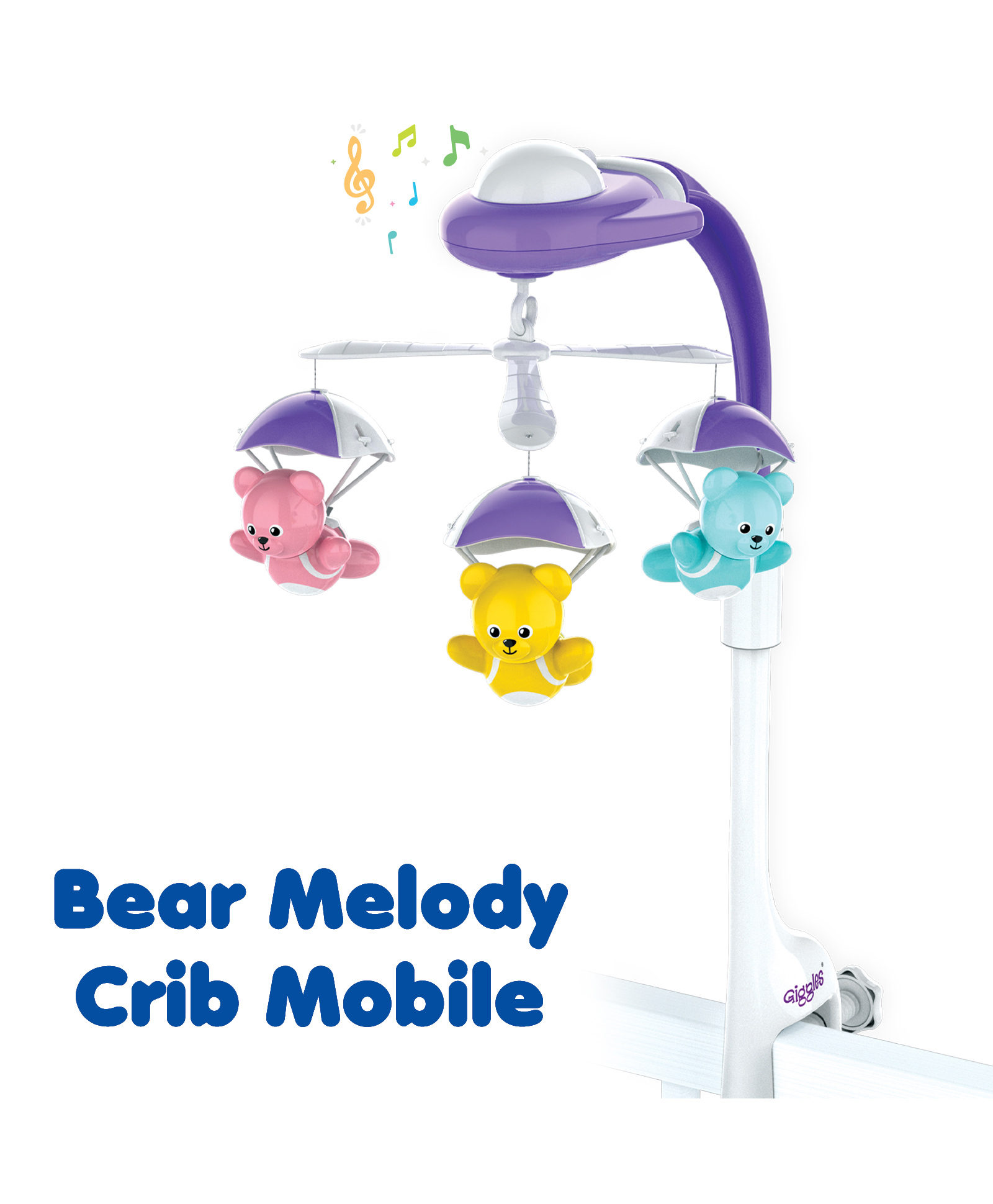Funskool Rotating Musical Cot Rattle for Babies Mobile for Cradle - Multicolor-picture-6