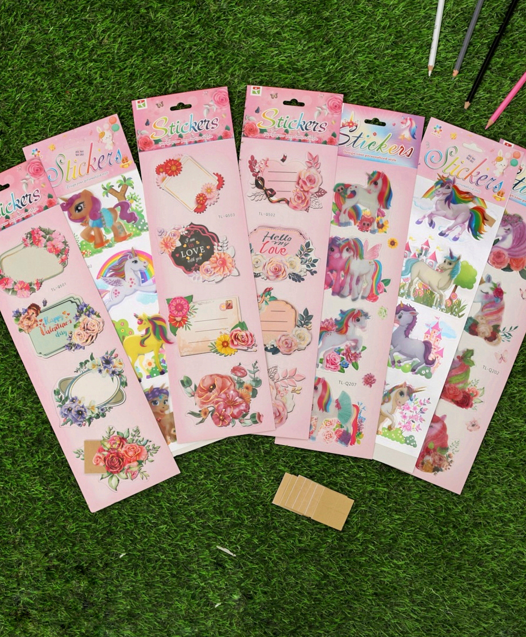 Yellow Bee Greeting Cards and Unicorn 3D Stickers Combo, Multicolor, Pack of 7-picture-14