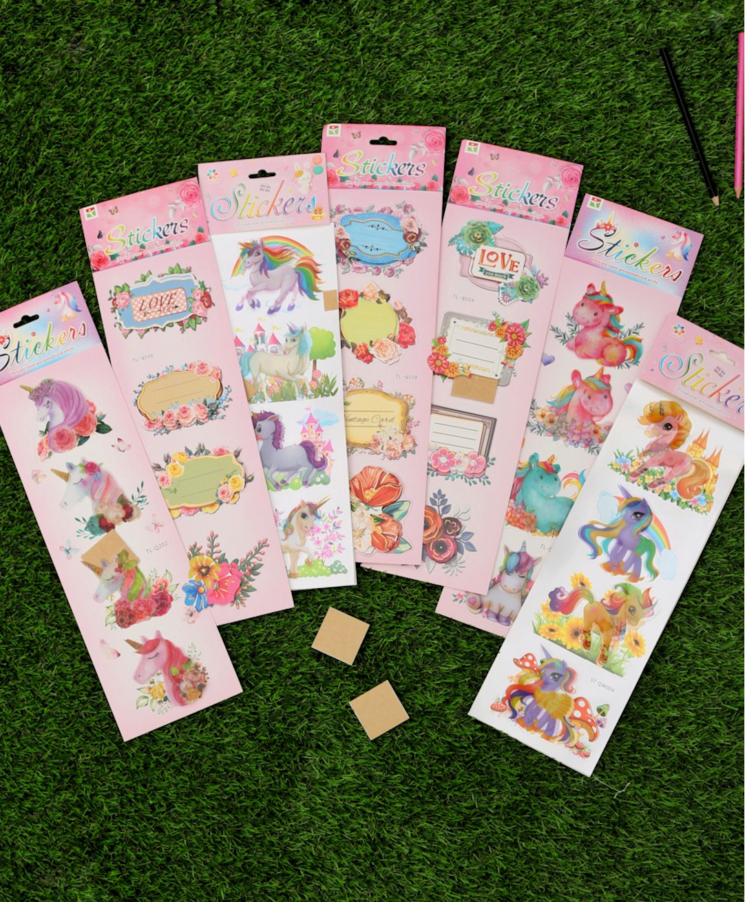 Yellow Bee Greeting Cards and Unicorn 3D Stickers Combo, Multicolor, Pack of 7-picture-24