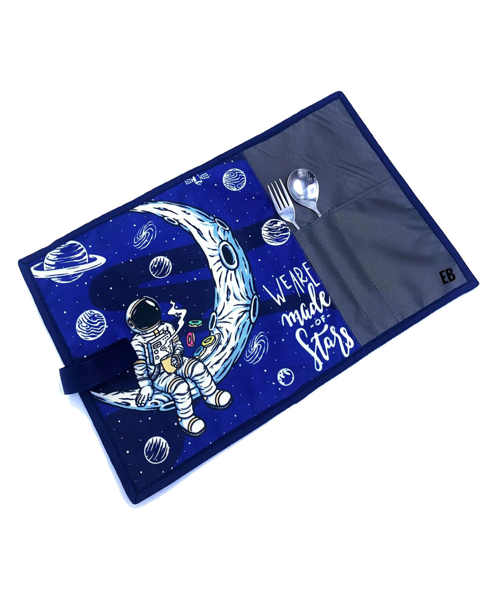 Ji and Ja Stain-Resistant Waterproof Space Printed Placemats Roll Up Tablemats for Kids & Teenagers, Dinning mats Pack Of 1-image-39