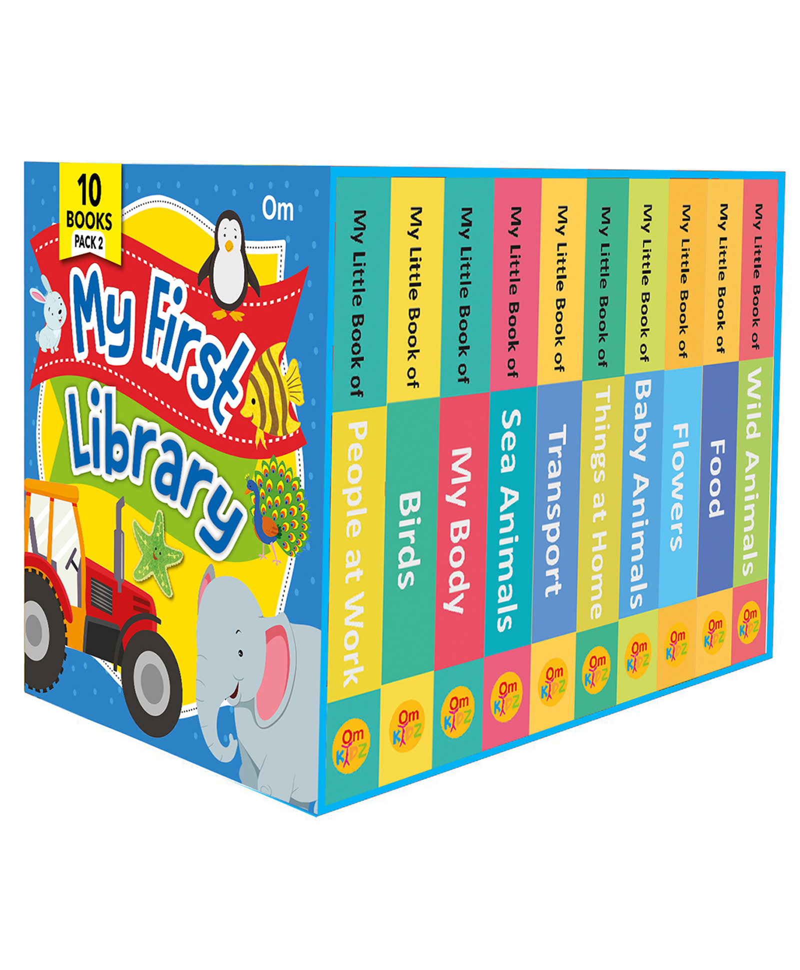 om books international My First Library: Box set of 10 Board Books for Kids Pack 2 - Board Books Giftbox for KidsEnglish-picture-19