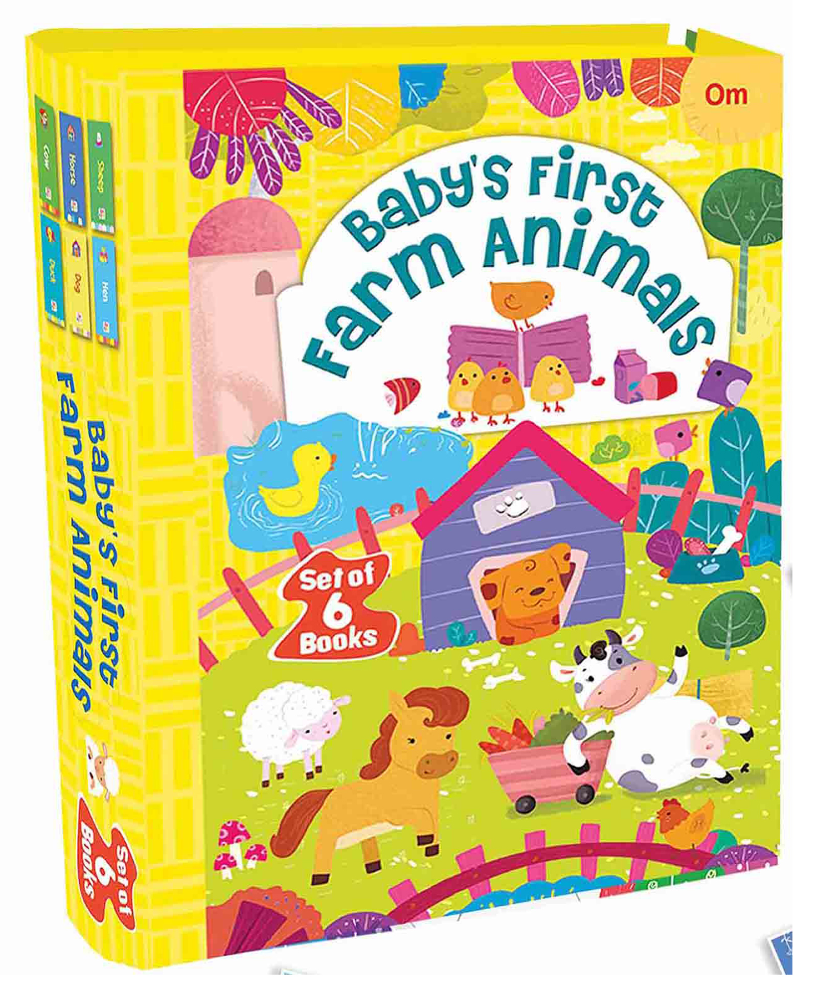 Board books: Baby's First Farm Animals (Set of 6 board books in premium quality board box) Board book,  English-image-21