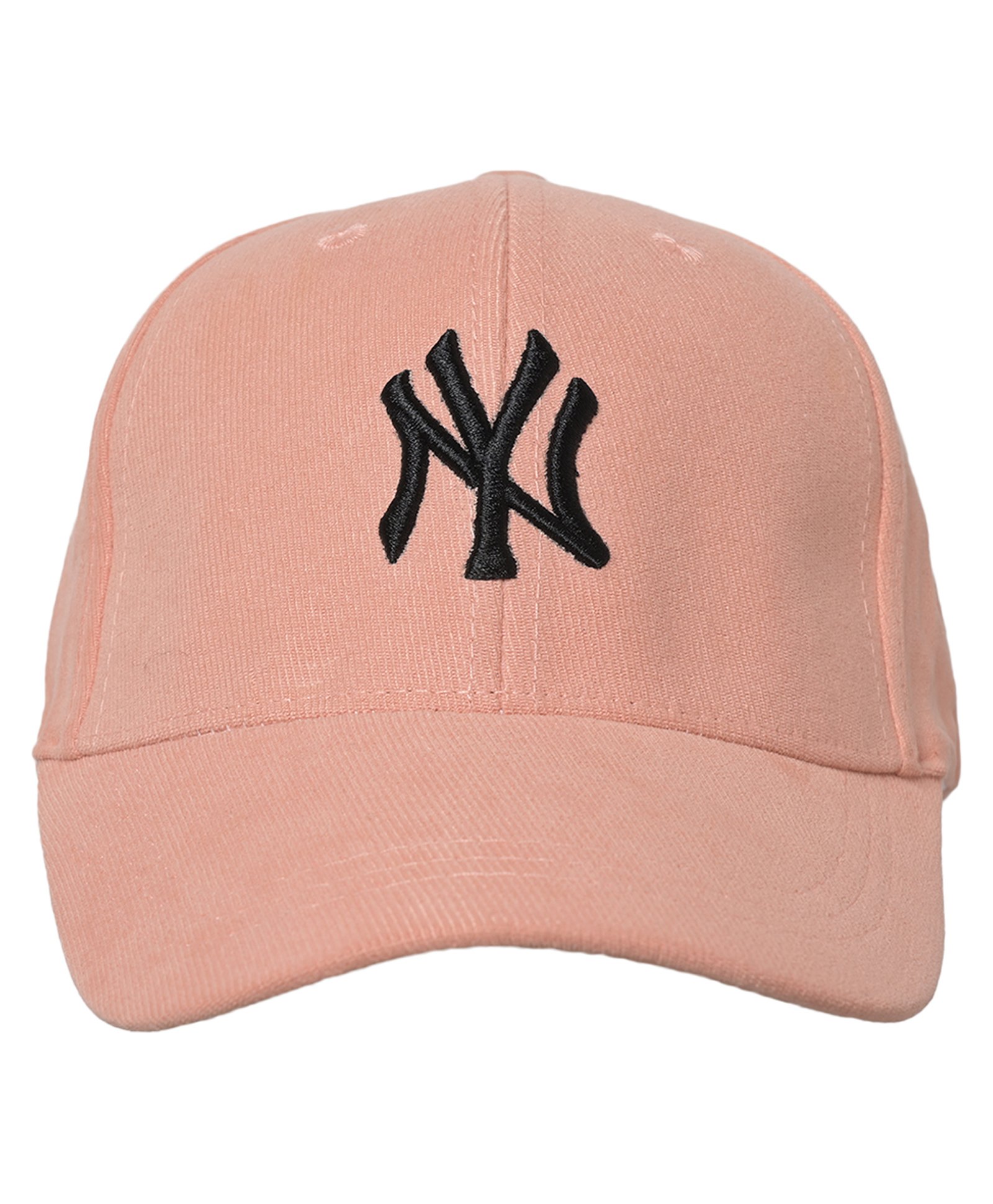 Kid-O-World NY Text Embroidered Cotton Cap - Peach-image-36