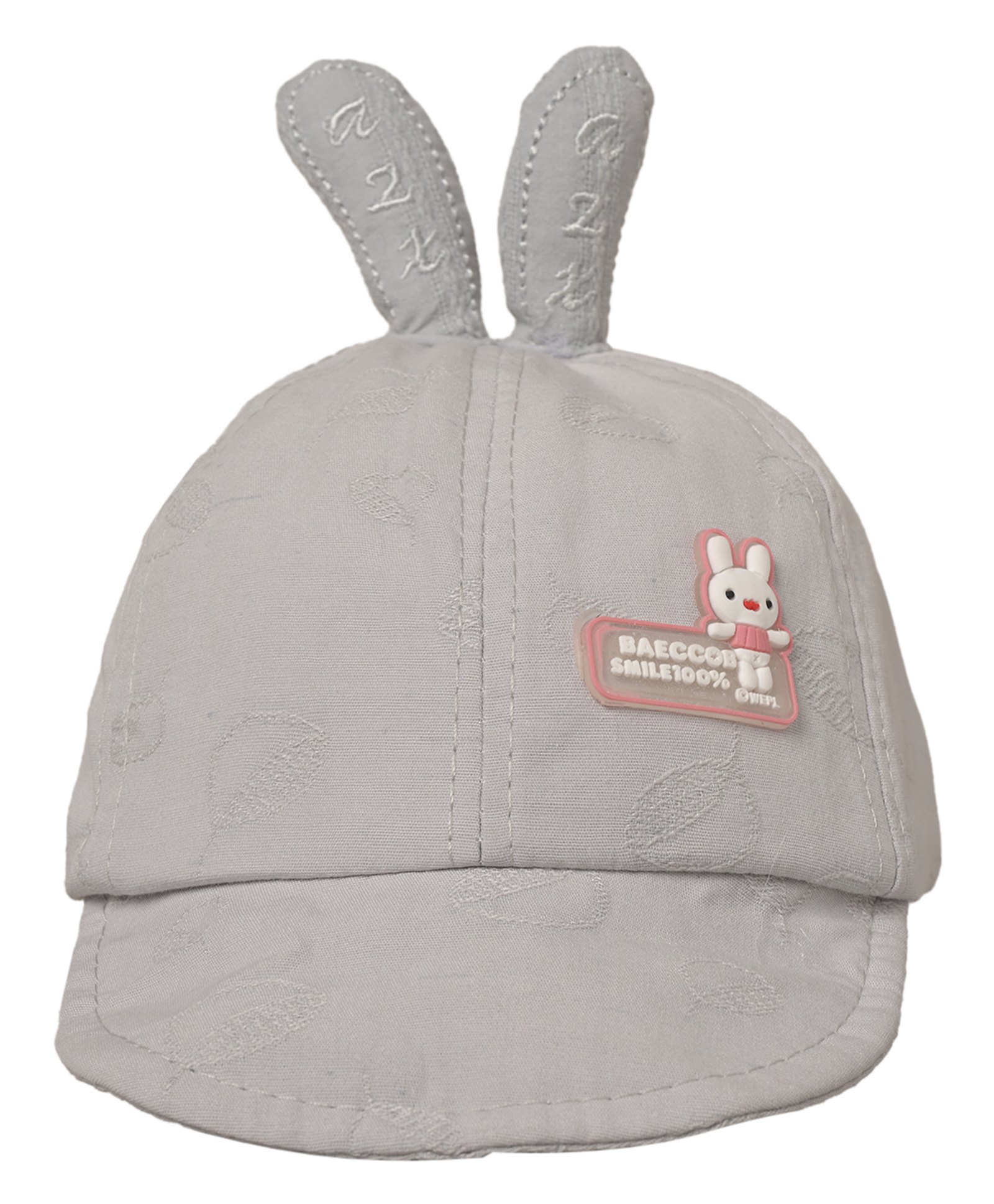 Kid-O-World Cotton Bunny Patched Cap - Grey-image-31