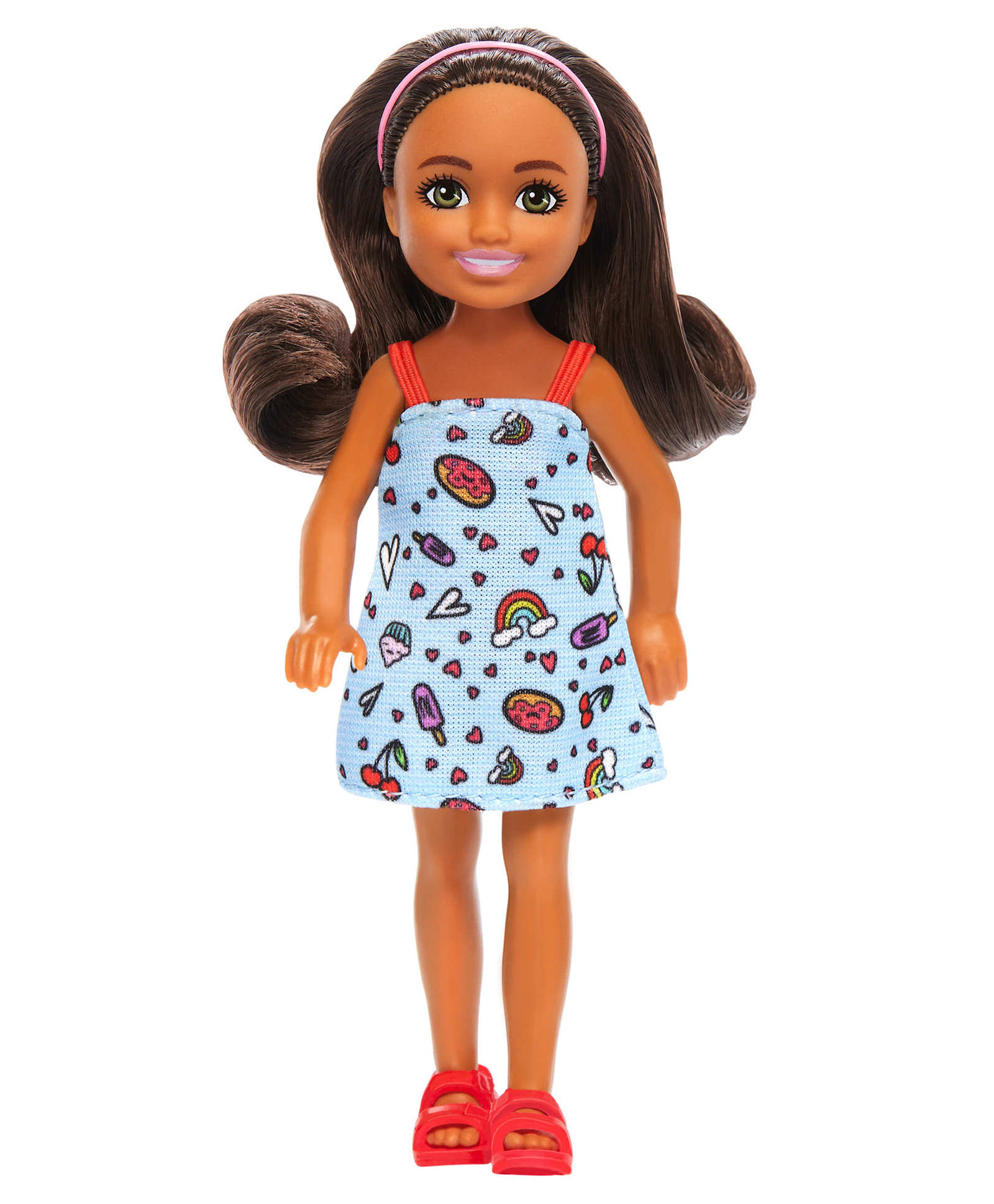 Barbie Chelsea Doll with Removable Dress and Shoes Blue - Height 14 cm-picture-26