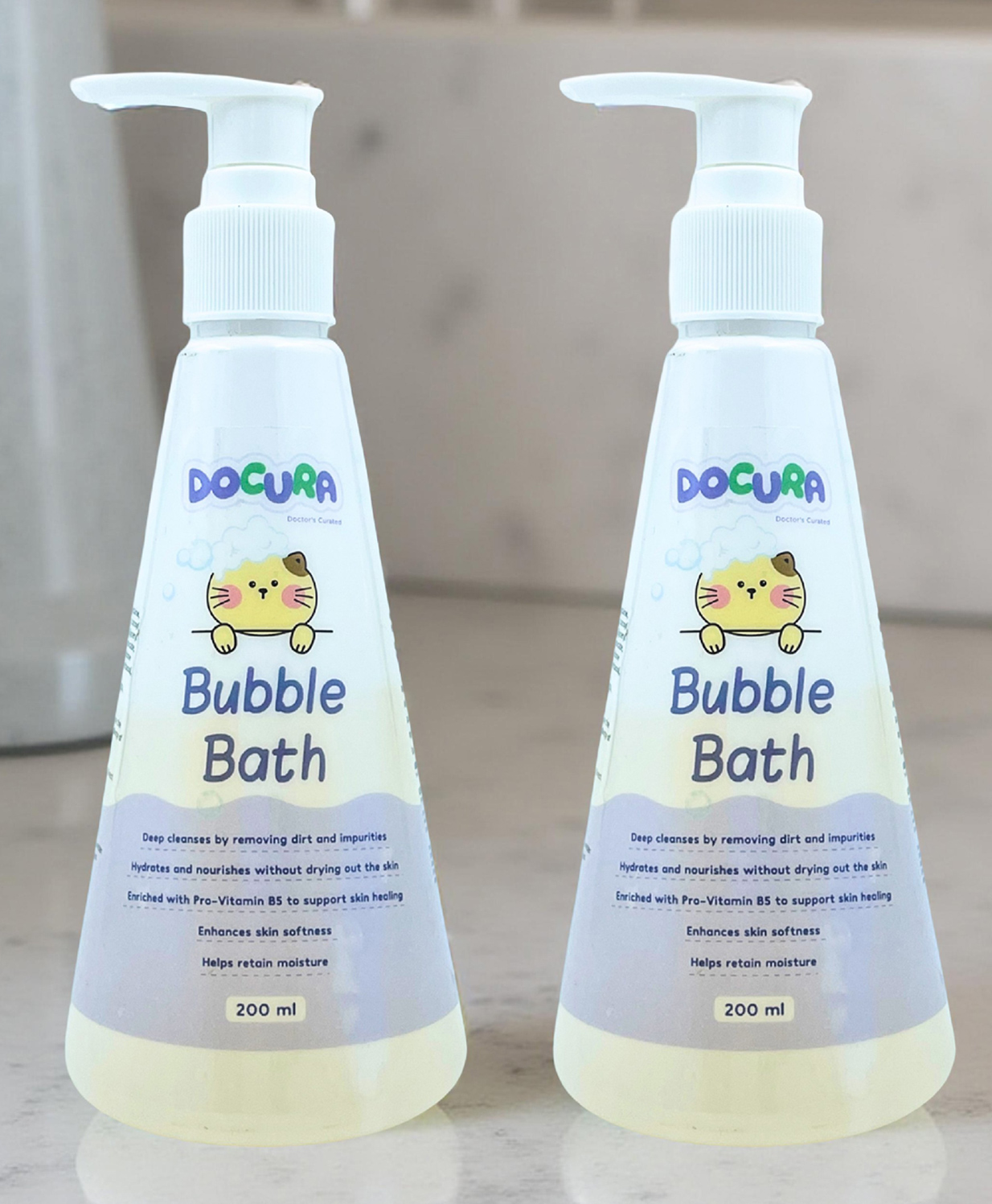 Docura Bubble Bath | Baby Body Wash | Bubble Bath to Hydrate Baby Skin | 200 ml (Pack of 2)-image-9