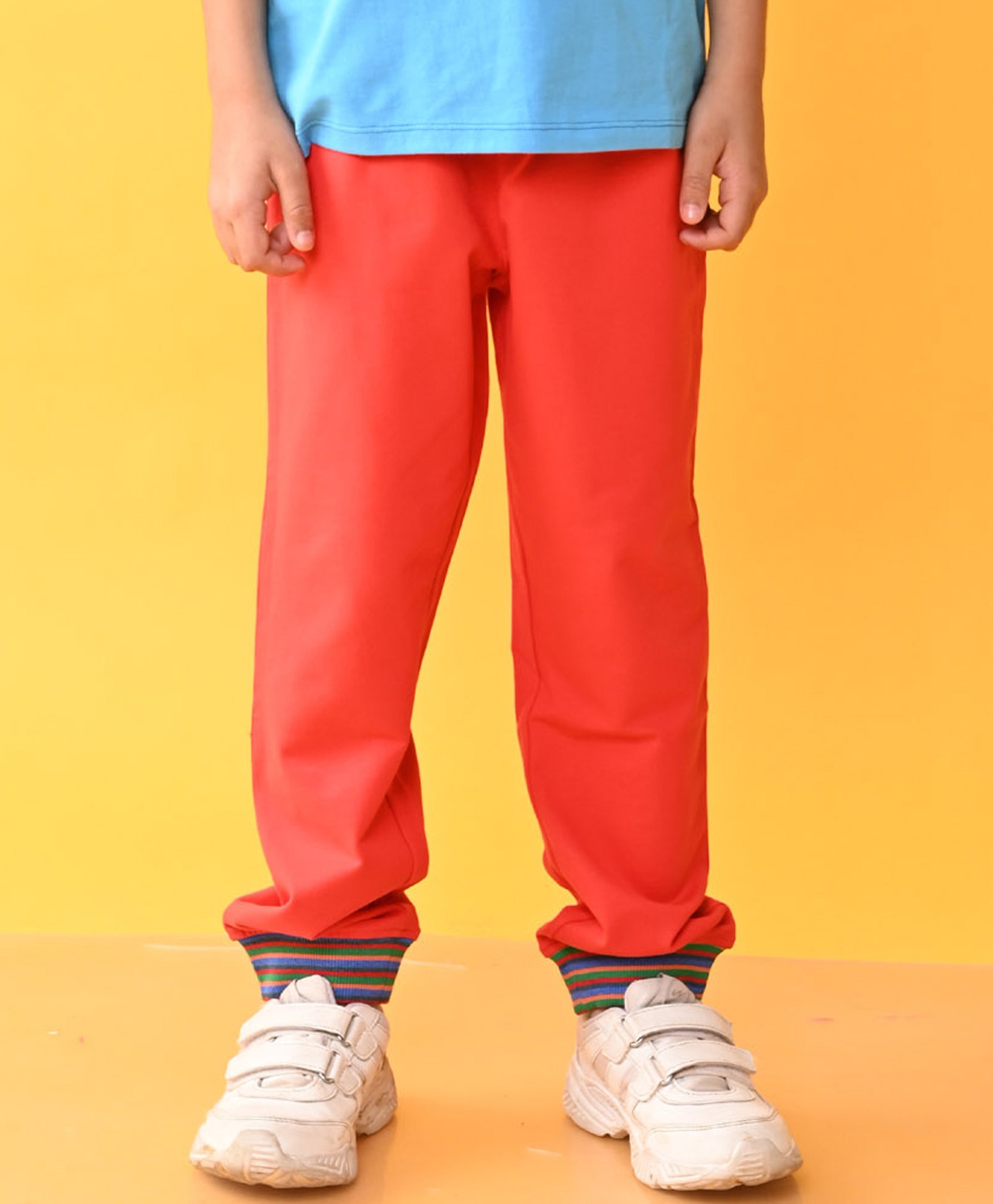 Anthrilo Placement Stripped Joggers - Red-picture-17