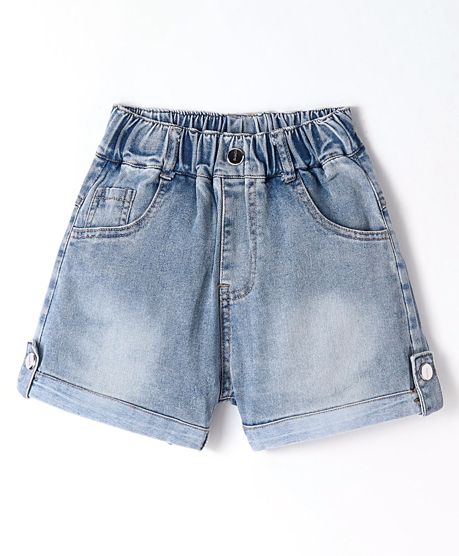Kookie Kids Solid Colour Shorts  - Navy-image-43