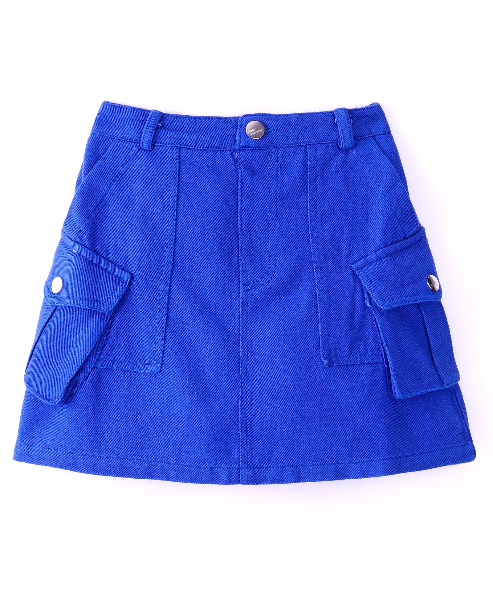 Kookie Kids Solid Skirt - Blue-image-16
