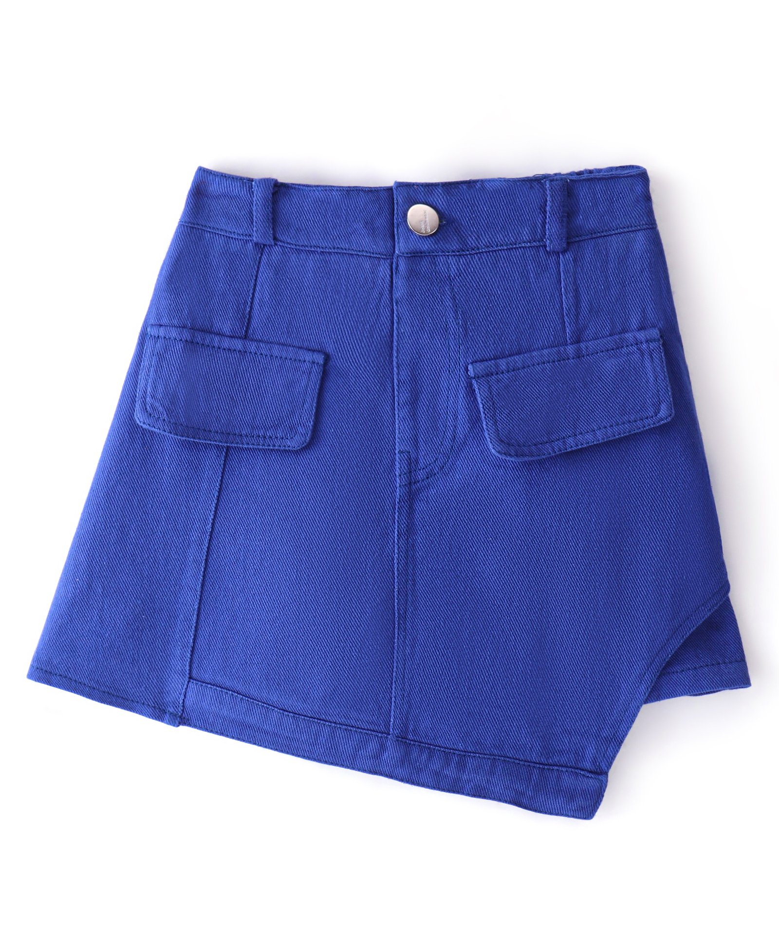 Kookie Kids Skort with Pocket Detailing Solid Colour - Blue-picture-14