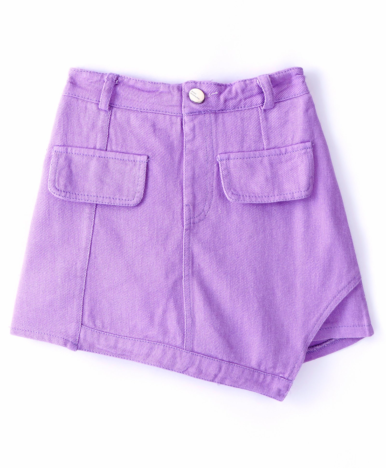 Kookie Kids  Skort with Pocket Detailing Solid Colour - Purple-picture-26