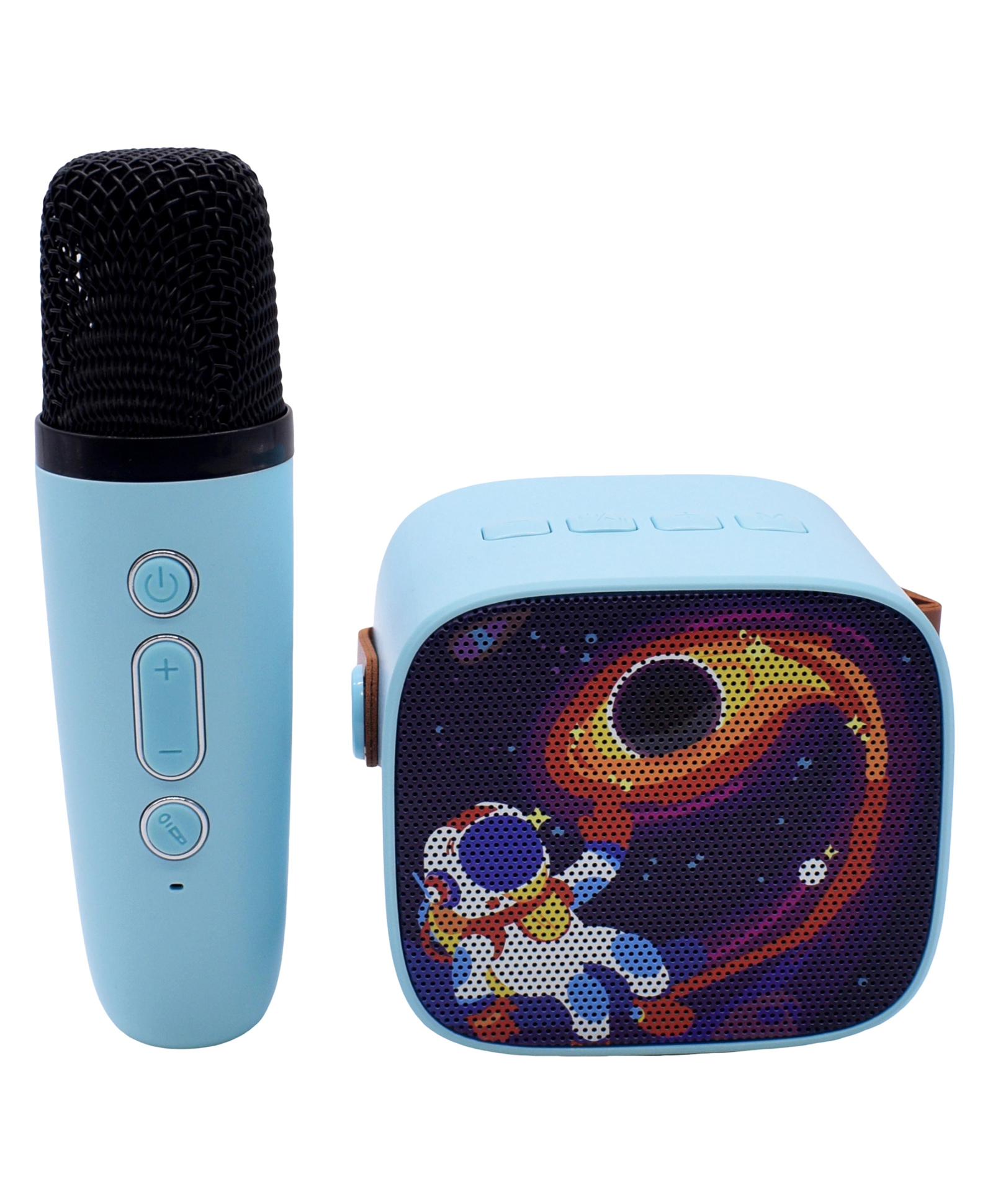 PLUSPOINT Astronaut design Sing-Along Fun Portable Bluetooth Speaker With Wireless Microphone For Kids Karaoke Machine And Bluetooth Speaker For Kids 5+