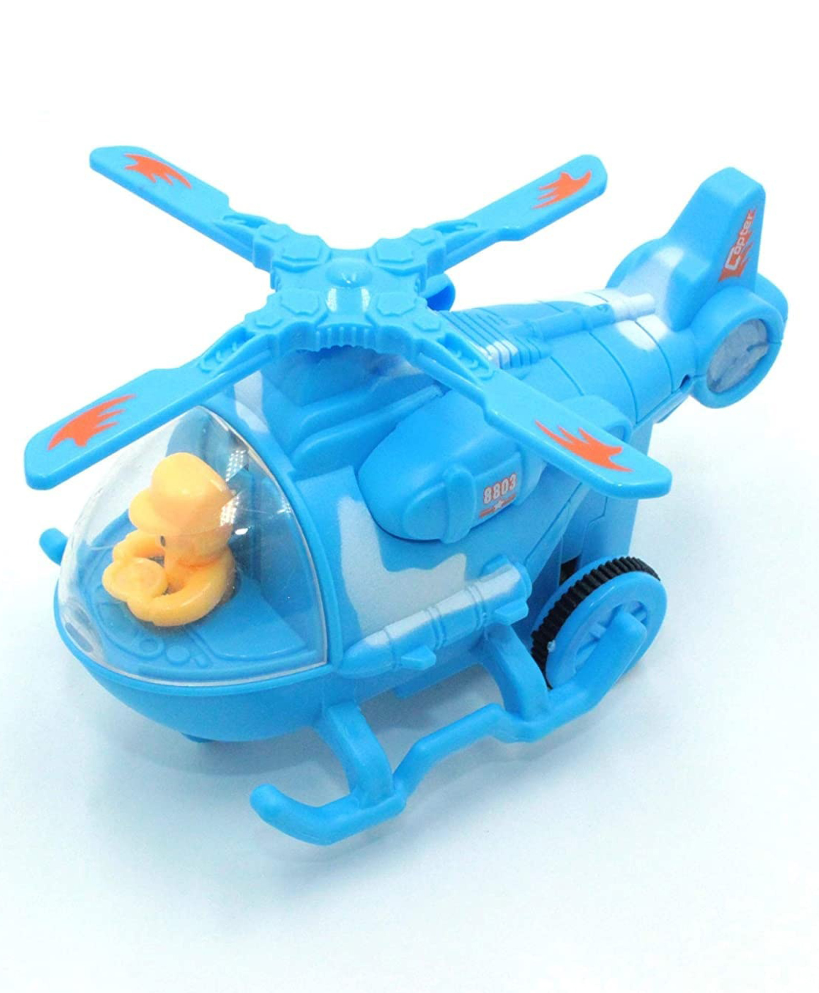 PLUSPOINT Helicopter Toy Friction Powered Push and go Mini Army Toys, Assorted Multicolored Helicopter for Kids (Helicopter)- Multi Color-picture-23