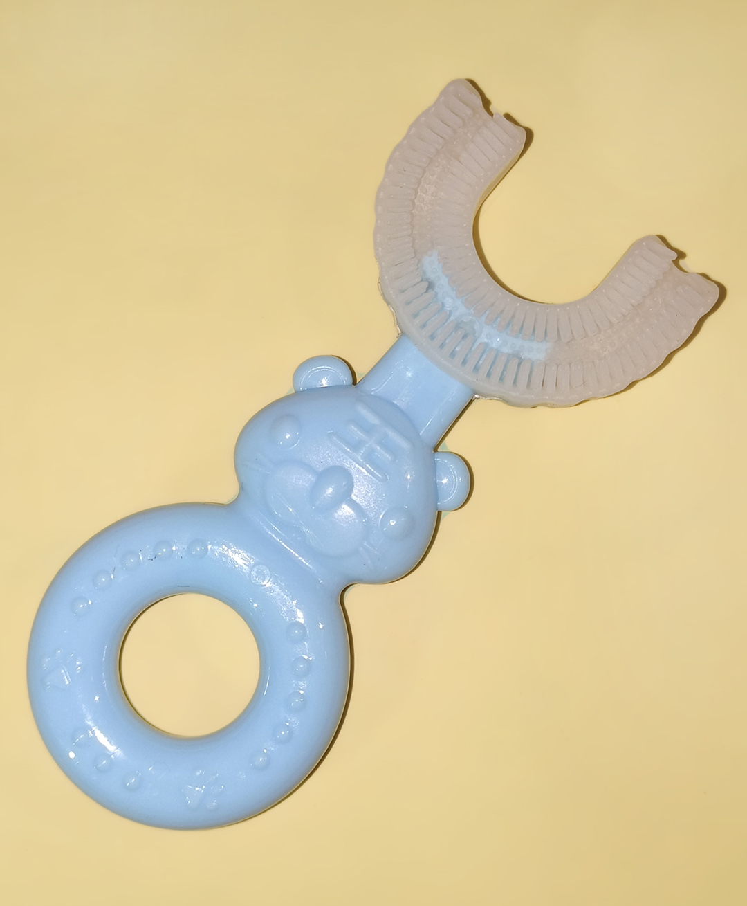 Joy Buzz Baby Silicone U Shape Toothbrush - Blue-picture-27