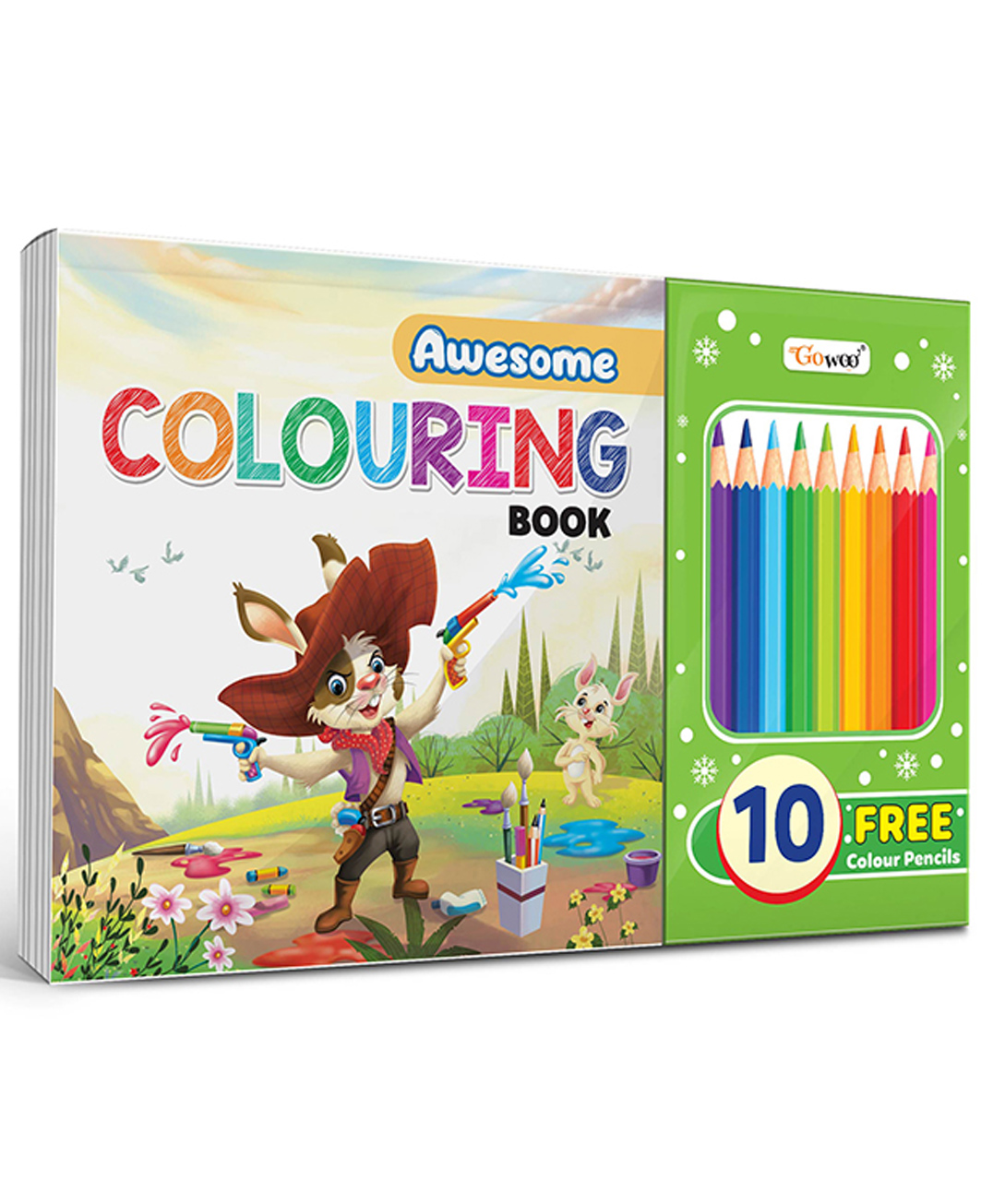 Awesome Colouring Book for kids : Fun-filled coloring adventure book, Colouring book for kids, Creative coloring book for children with 10 free pencil colours for ages (3-12).-image-38