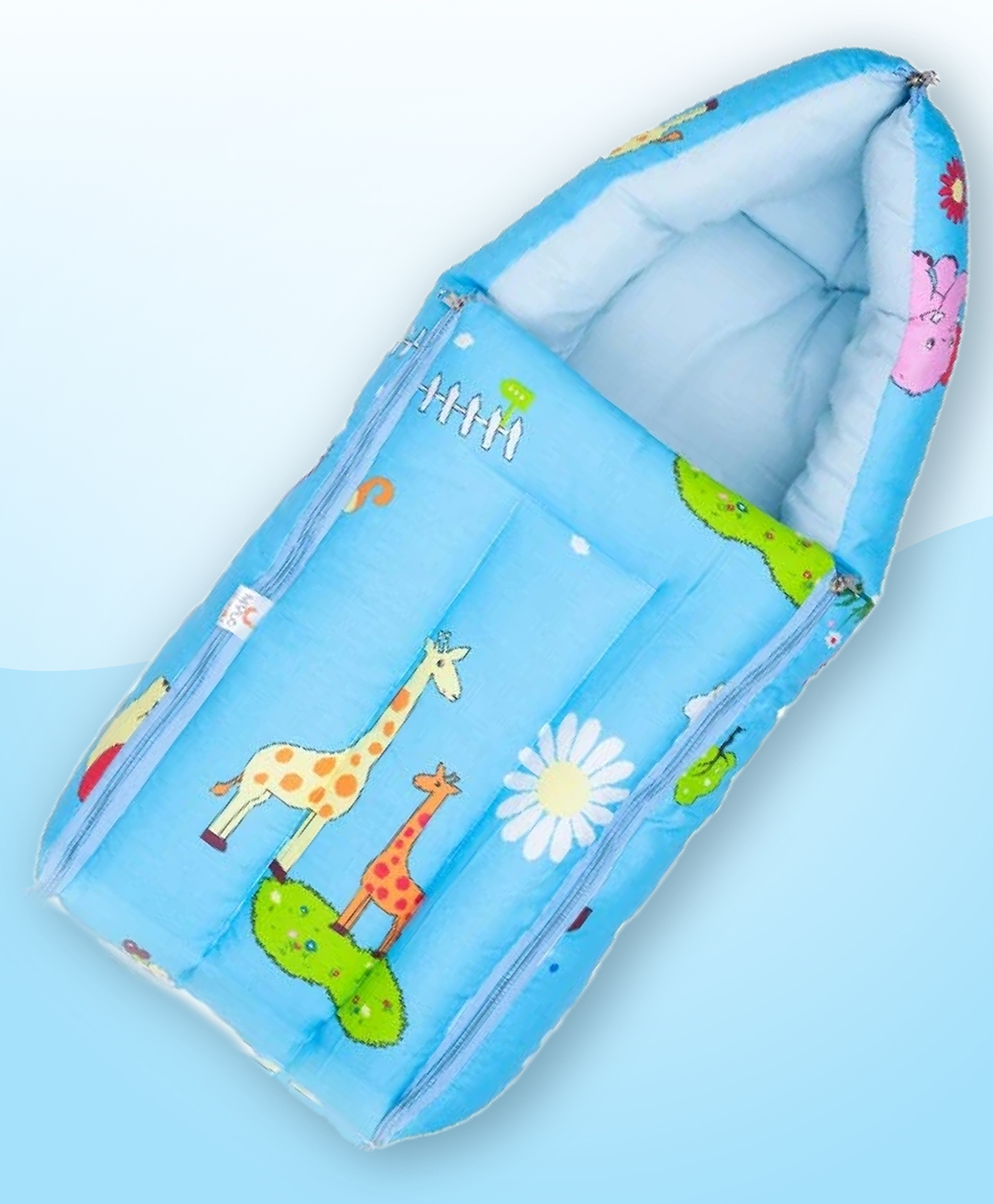 Mylo Baby 4 in 1 Soft & Snugly Sleeping Bag, Carry Nest, 3-way Zip Opening Sleeping Bag - Blue-image-26
