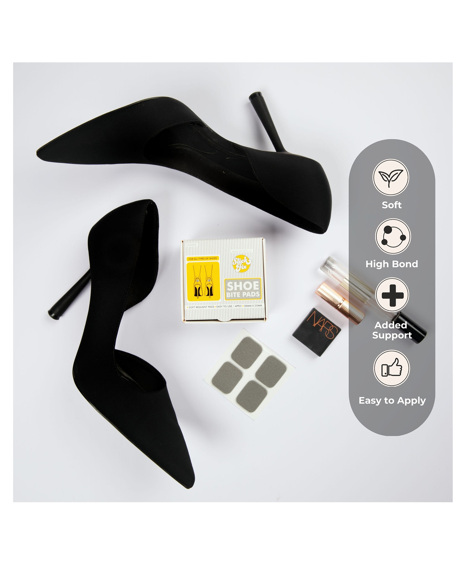 SlickFix Shoe Bite Protector Pads  (12-pieces)