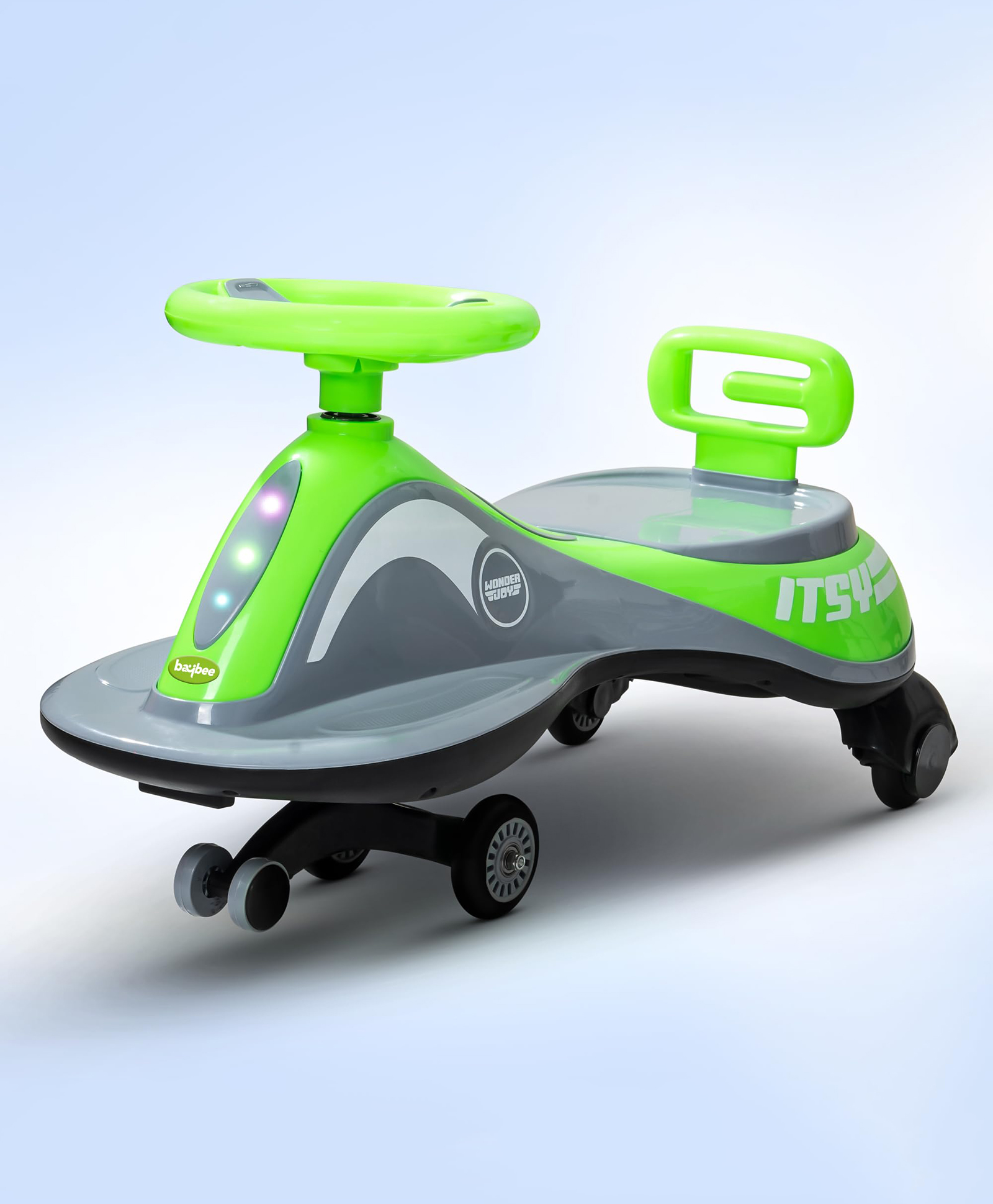 Baybee Pluto Kids Magic Swing Cars for Kids, Twister Ride on Toy Kids Car with Led Lights, Scratch Free PP Wheels, Music | Push Ride on Baby Car | Magic Car for Kids (Green)-image-12