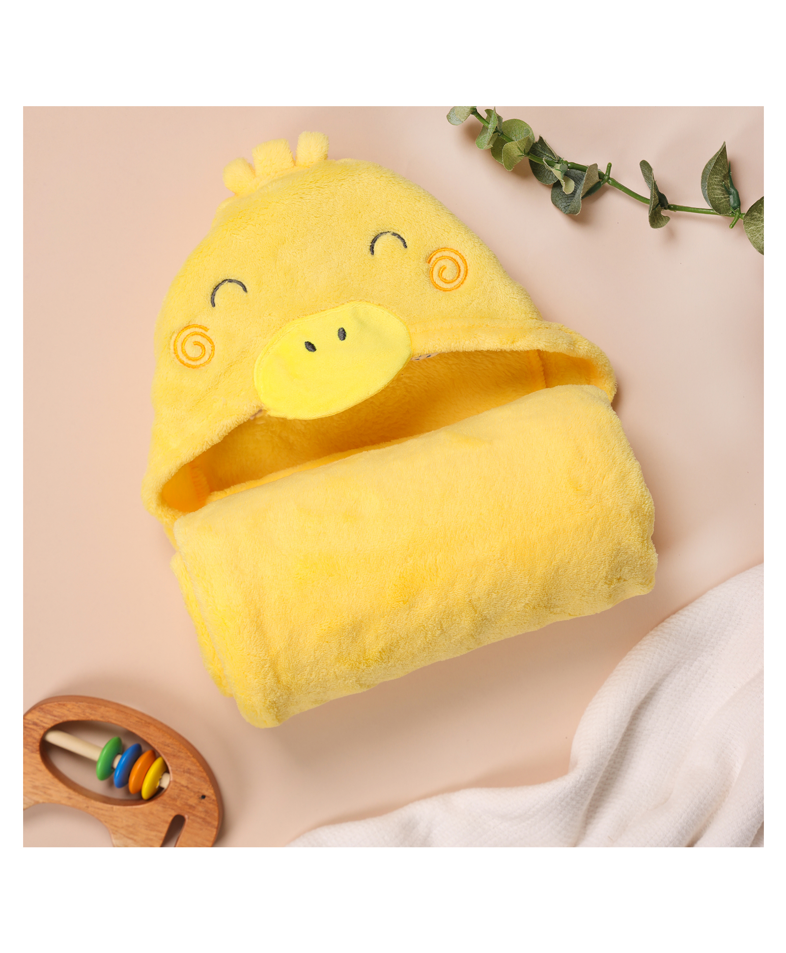 Kicks & Crawl Quack Quack Hooded Blanket-image-35