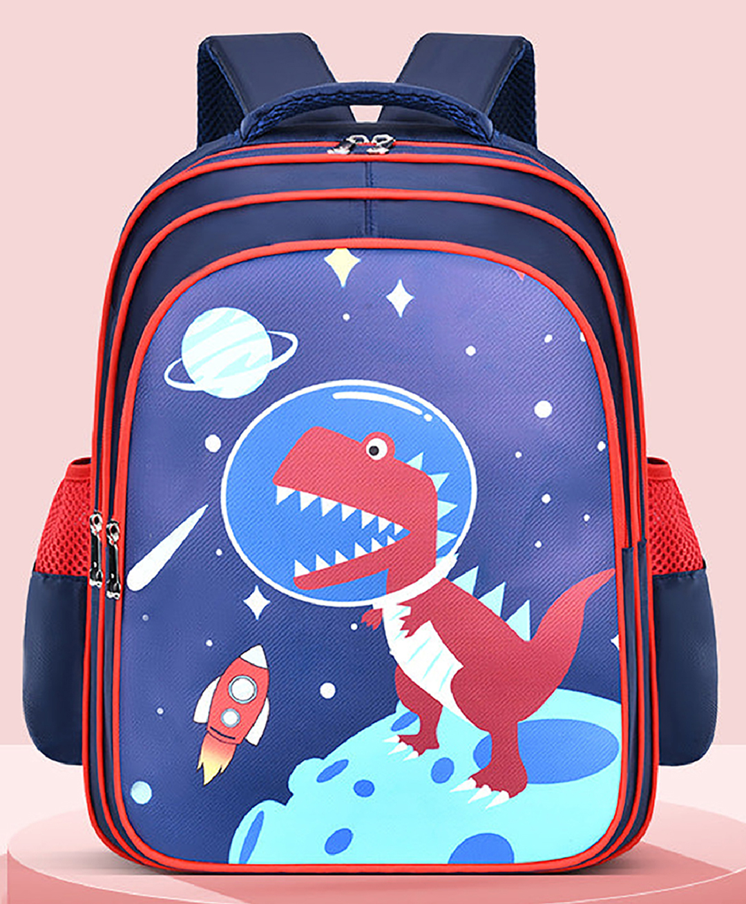SYGA Children's Lightweight Schoolbag For Primary School Students, With Dinosaur Design (Blue)-image-44