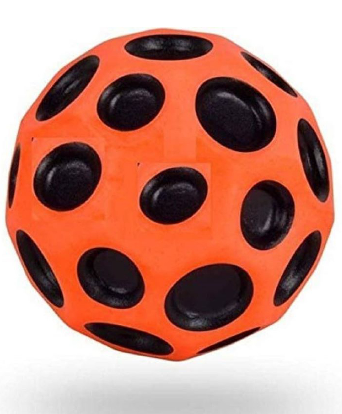 Ji and Ja Rubber Moon Ball Bouncy Coral Kickball Anti Stress Ball, Moon Crater Texture Soft Rubber Beach Garden Outdoor Indoor Picnic Cricket Coral Ball (Multicolor) Pack Of 1-image-34