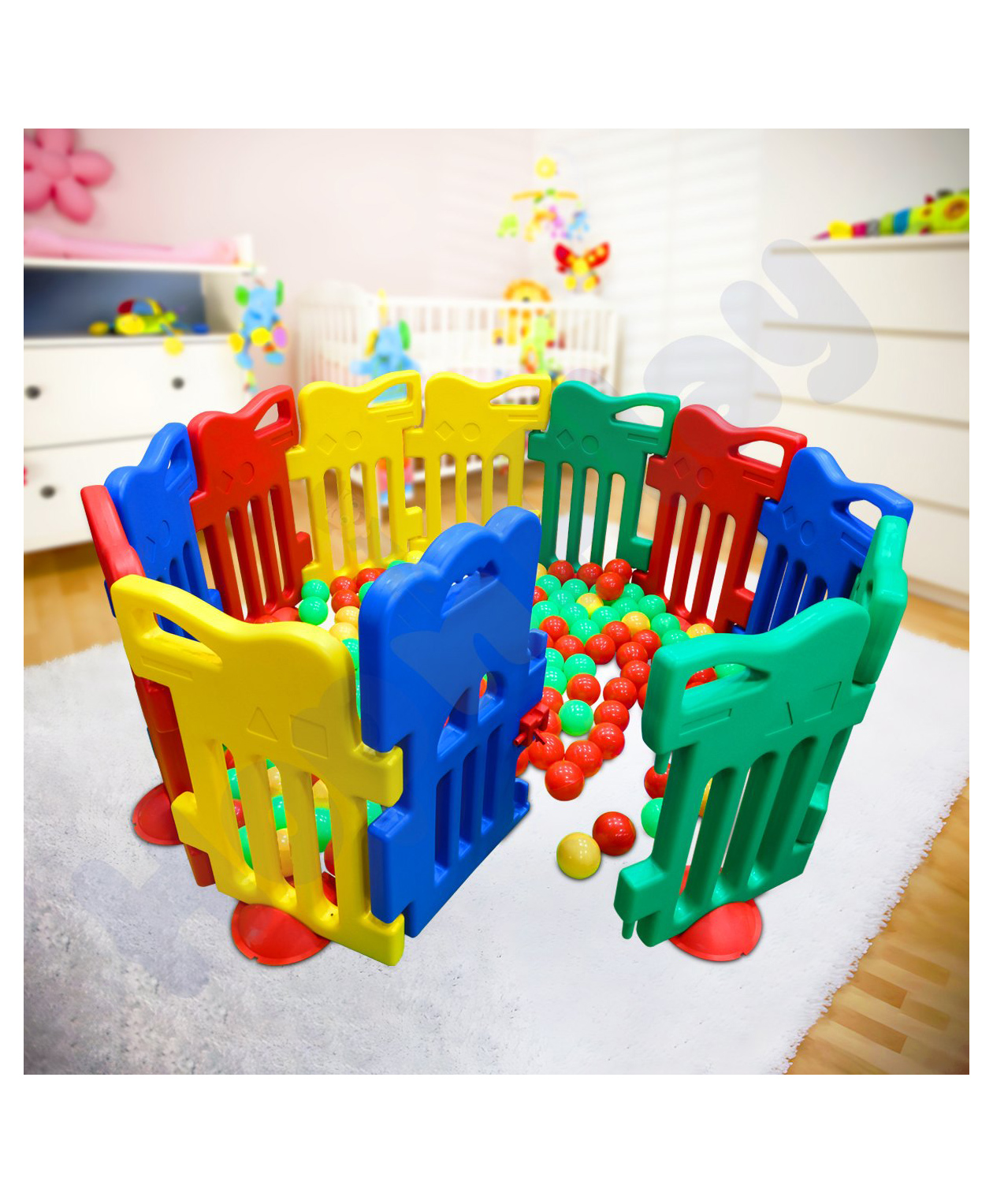 Hop N Play Baby Playpen Ball Pool Kids Activity Centre Safe & Spacious Play Yard for Home with Lockable Gate-picture-11
