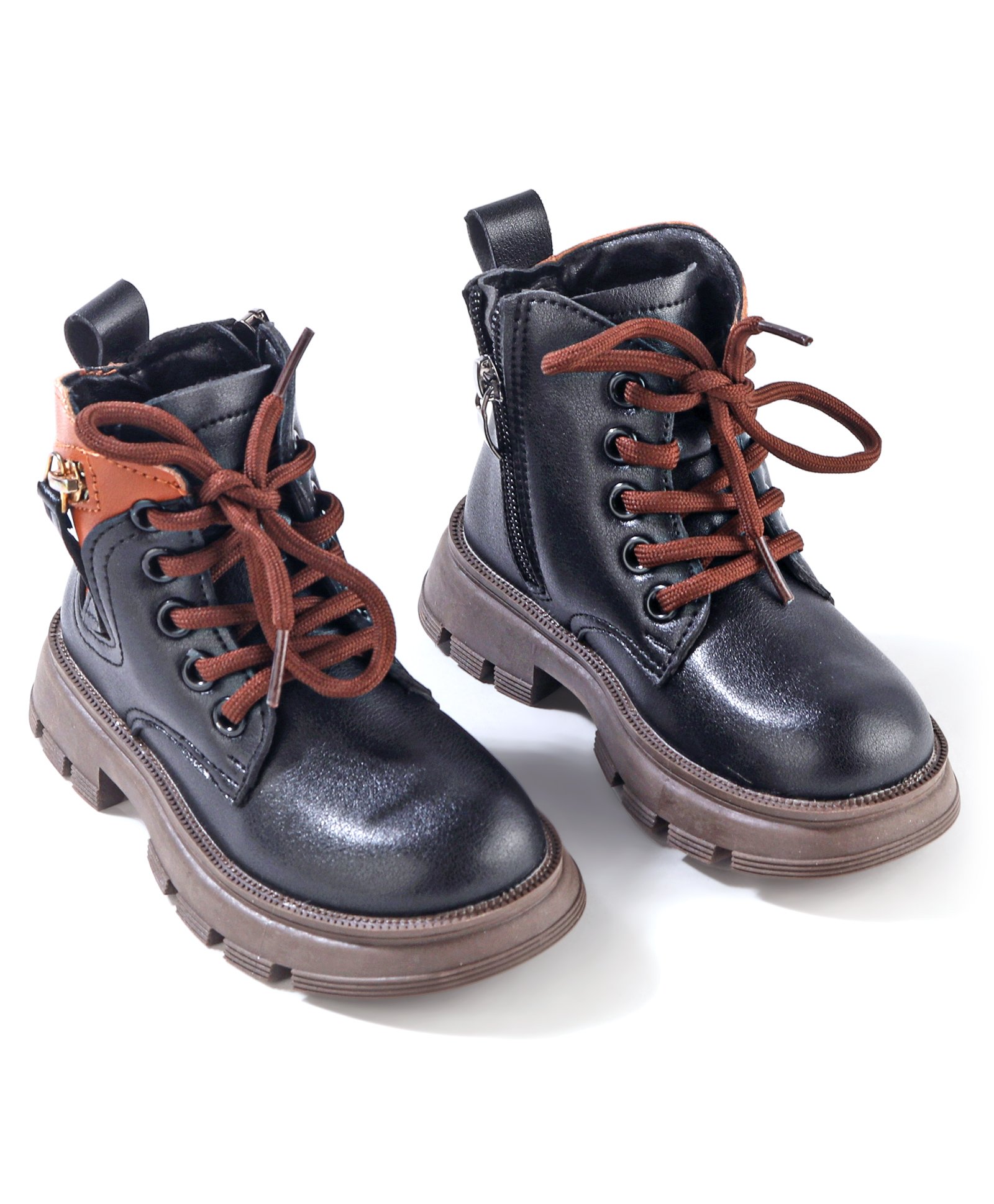 Oh! Pair Winter Boots with Lace Closure - Black-picture-10