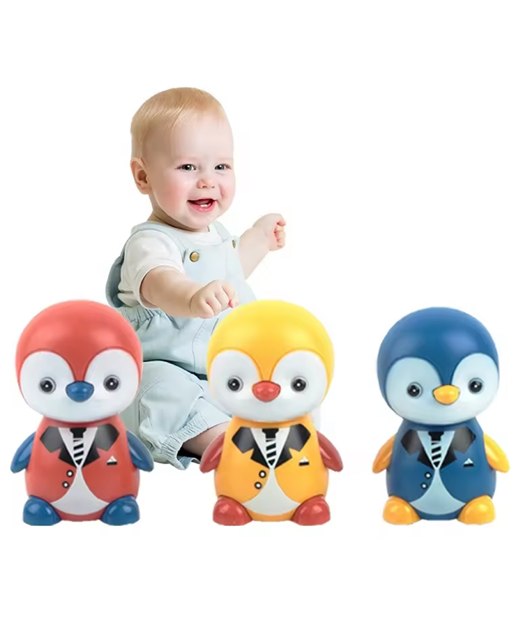 NEGOCIO  Cartoon Penguin Inertial Press Slide Car Toy For Toddler, Educational Parent-child Interactive Gift For Boys And Girl- PACK OF 1 - COLOR MAY VARY-image-30