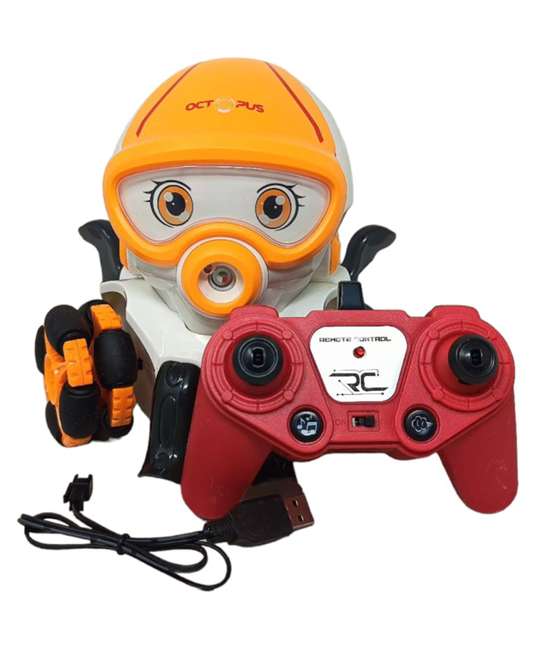 NEGOCIO R/c 6 Wheel Smoke Octopus All Direction Remote control Rc Toy - COLOR MAY VARY-image-15