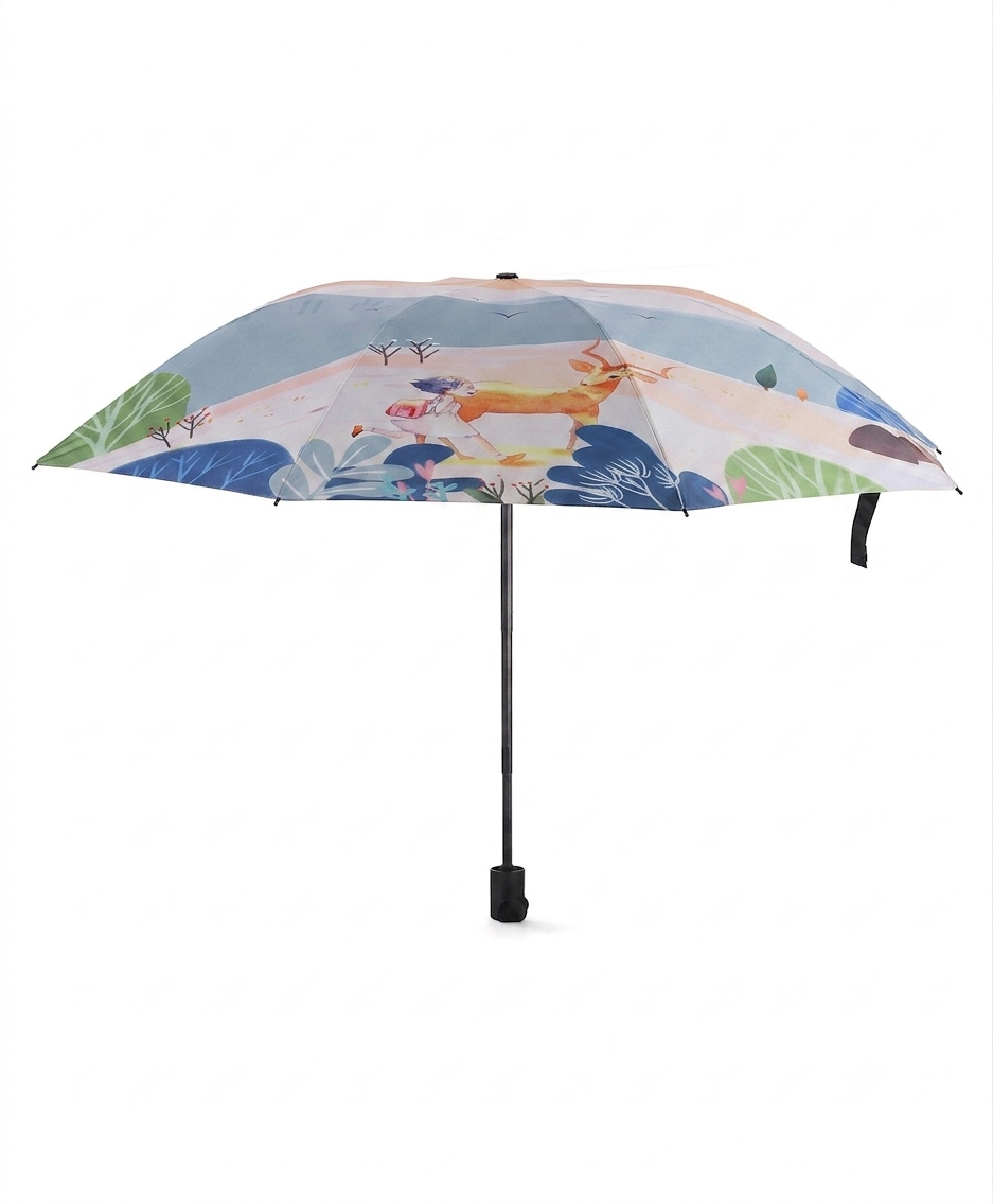 Pine Kids  Umbrella With Dear Design - Multicolor-picture-27