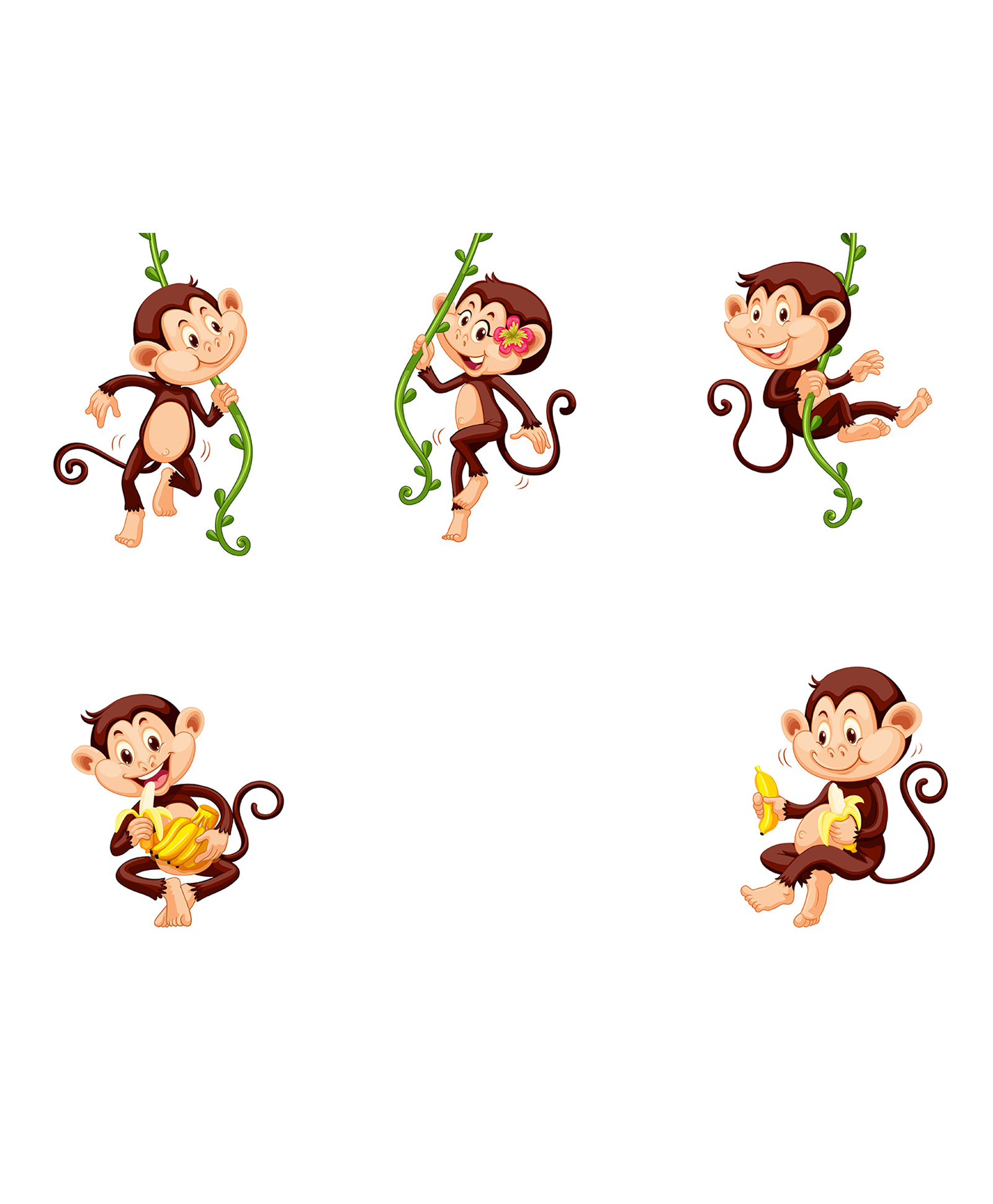 Wallstick Funny Monkeys wall stickers-image-47