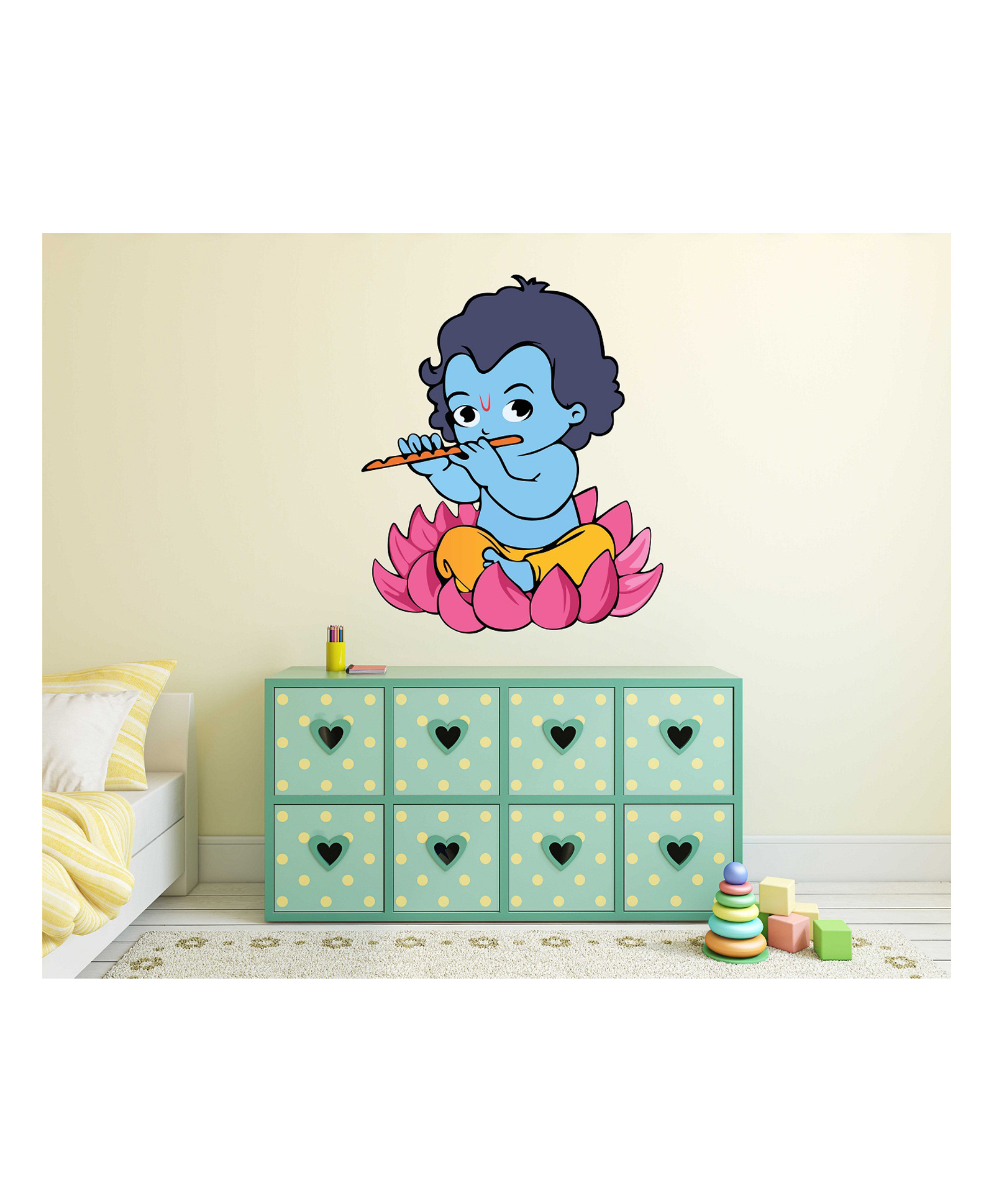 Wallstick  Cute Krishna wallstickers-image-42