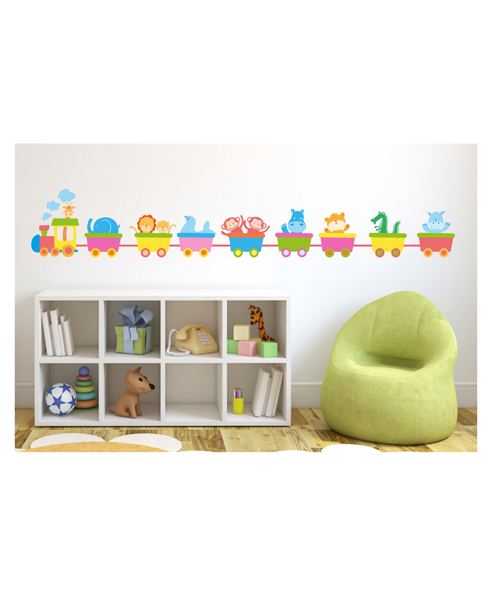 Wallstick Animals Train  wallstickers-picture-21