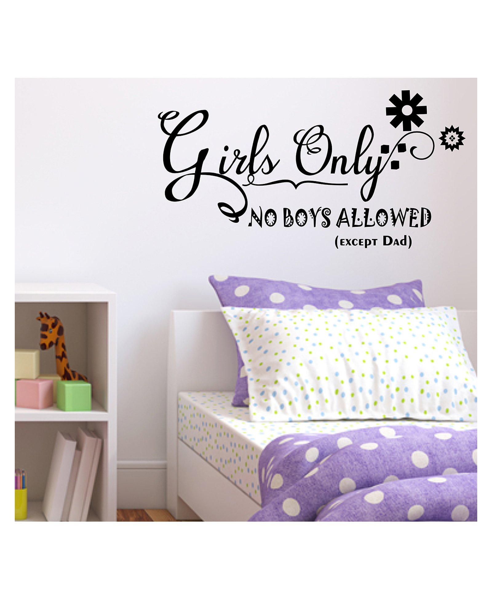 Wallstick Girls only Quotes wallstickers-picture-20