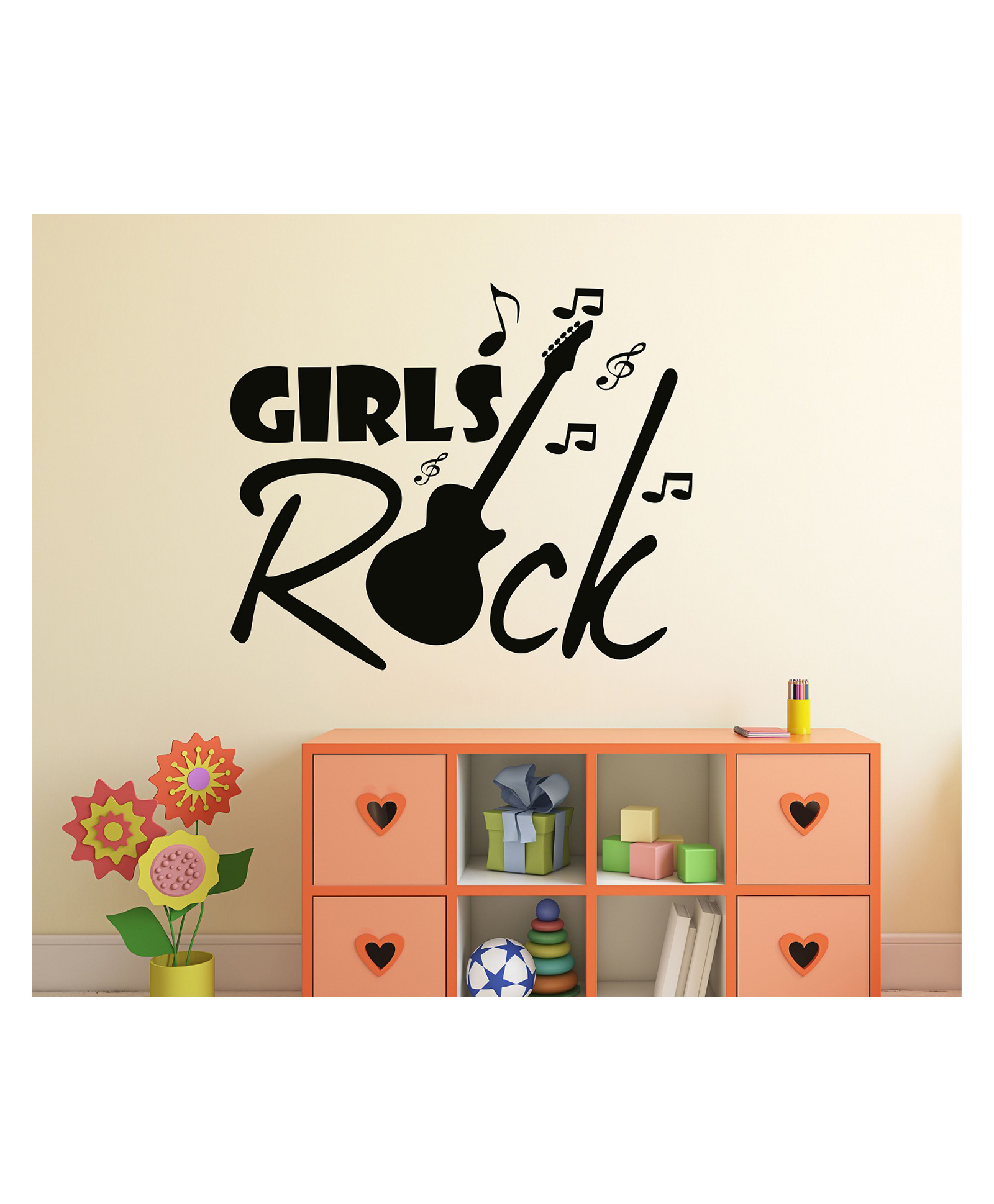 Wallstick  Girls Rock  wallstickers-picture-28