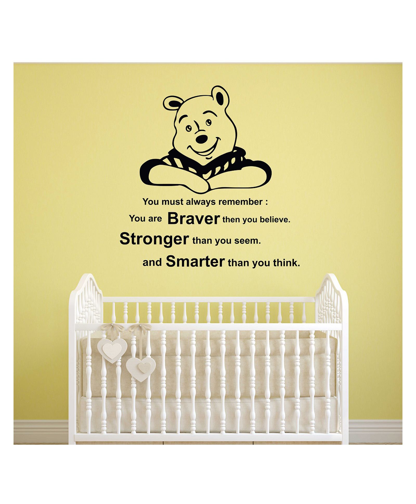 Wallstick  Pooh with Quotes  wallstickers-picture-21