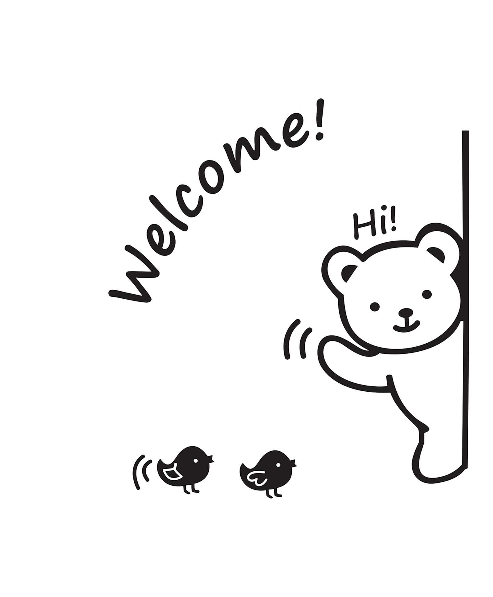 Wallstick Welcome wallstickers Vinyl-image-22