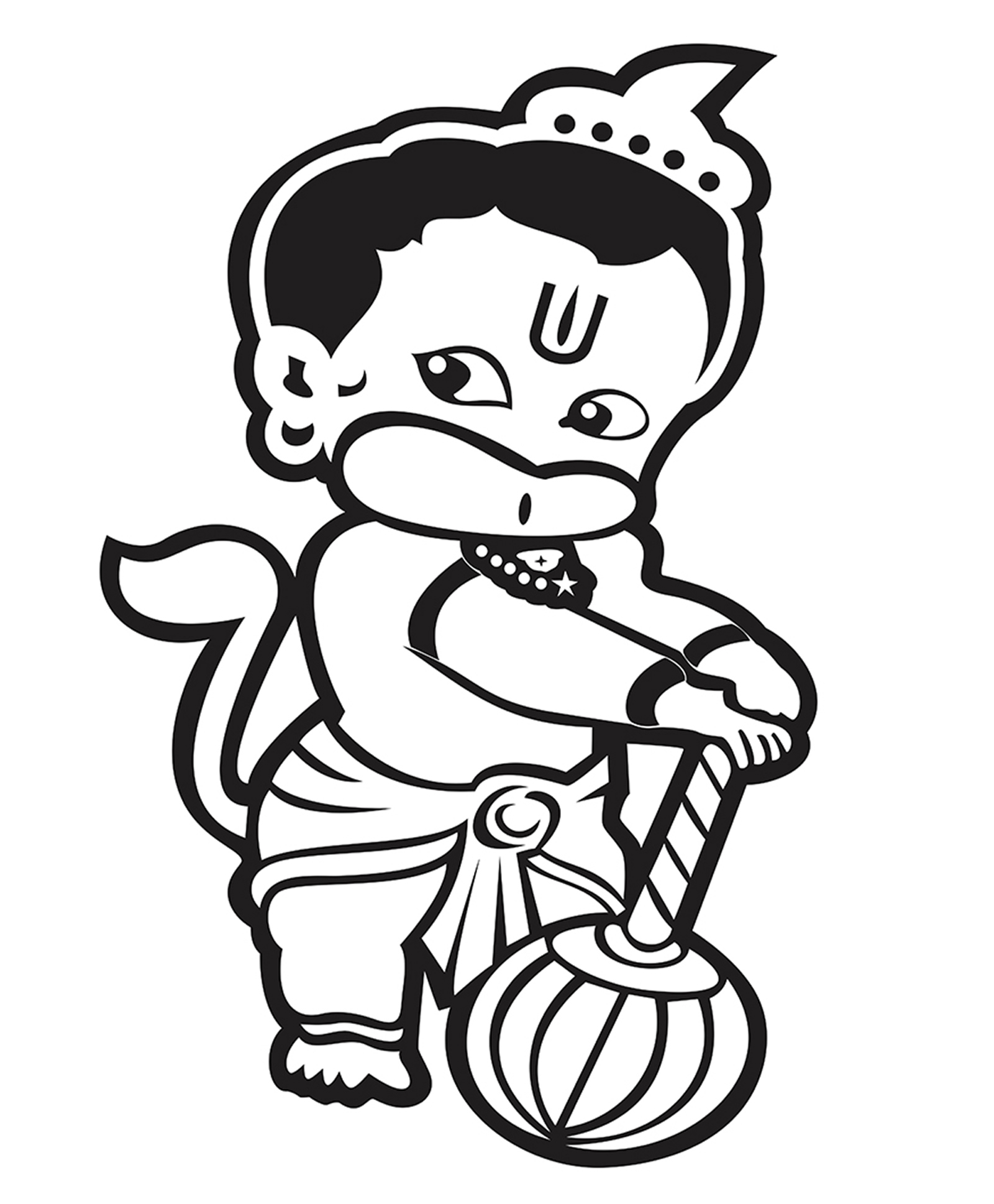 Wallstick Lord Hanuman wallstickers Vinyl-picture-19