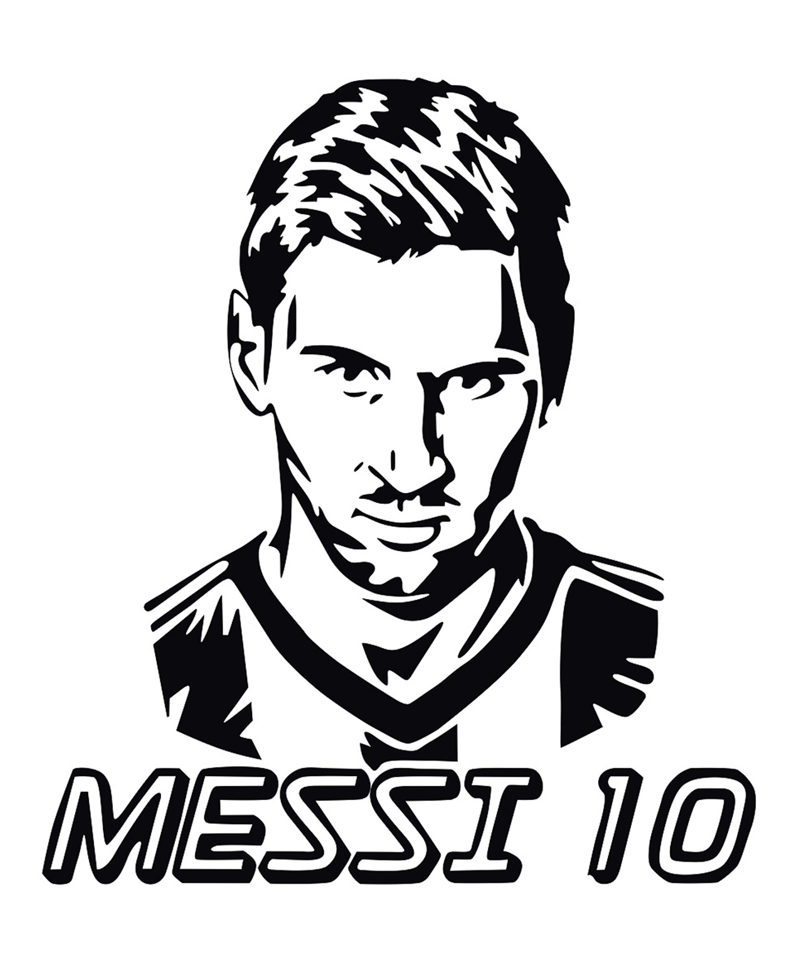 Wallstick Messi Football wallstickers Vinyl-picture-16