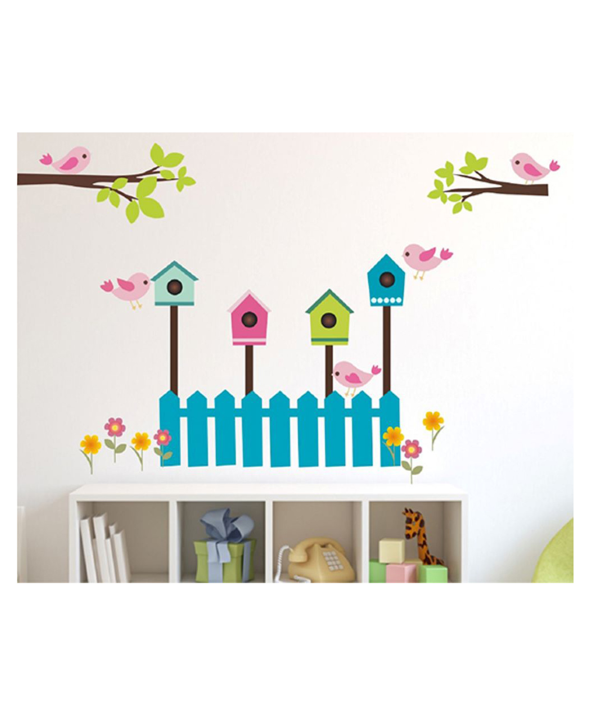 Wallstick Birds Family with Home wallsticker-picture-21