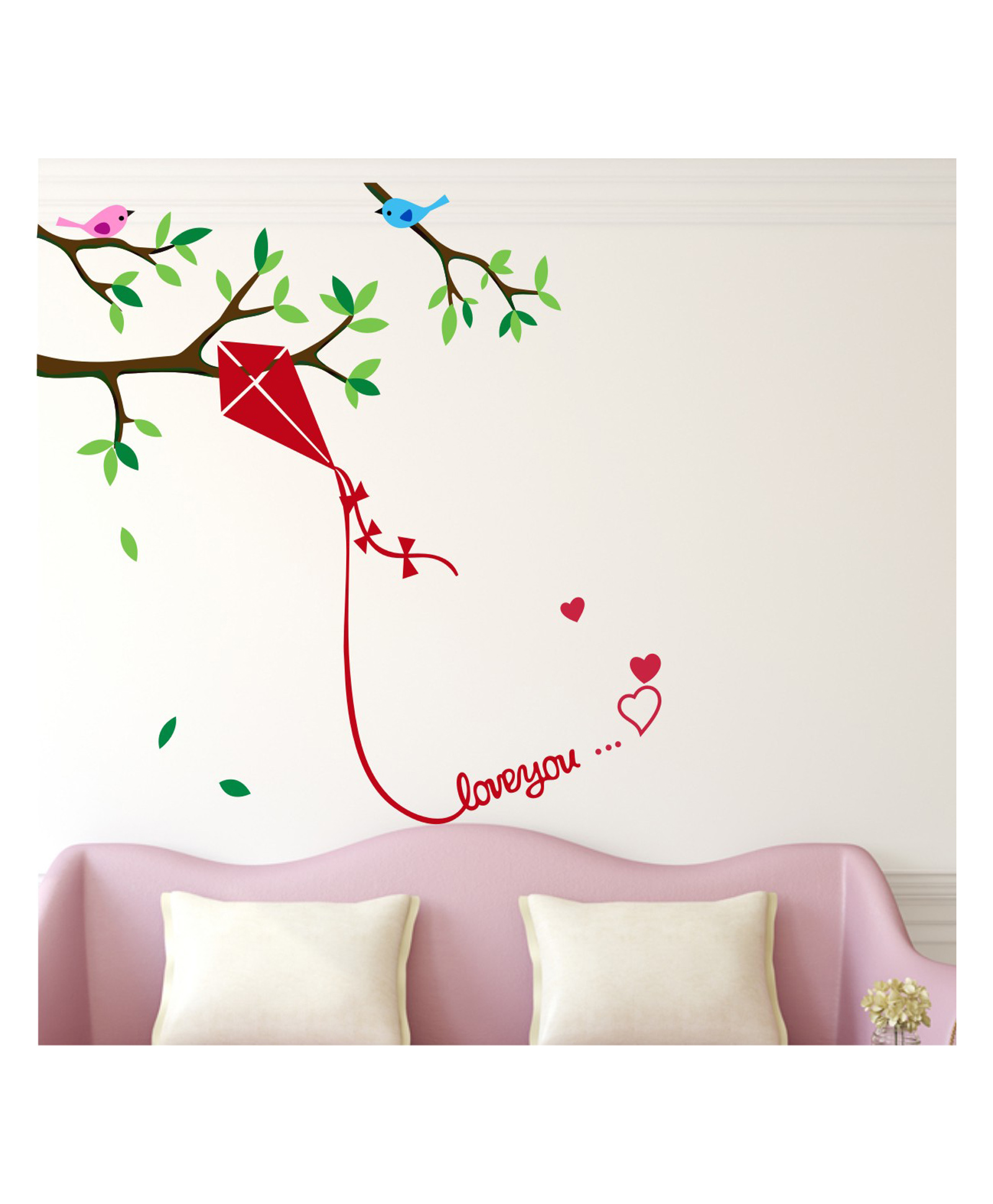 Wallstick Red Kite Love wallsticker-image-0